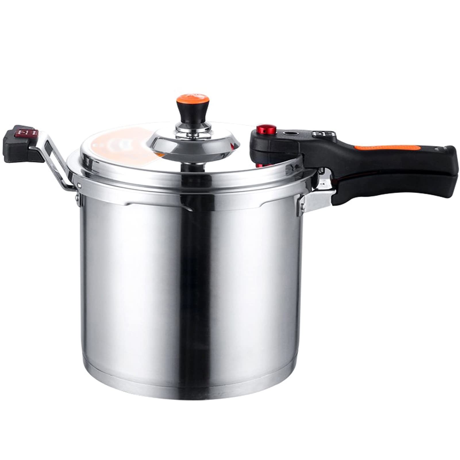 Premium 8L Stainless Steel Pressure Cooker with Non-Stick Coating - Energy Efficient & Safe for Pressure Cooking & Steaming - Works on Gas & Induction Stoves - Perfect for Family Meals, Meal Prep & Healthy Cooking