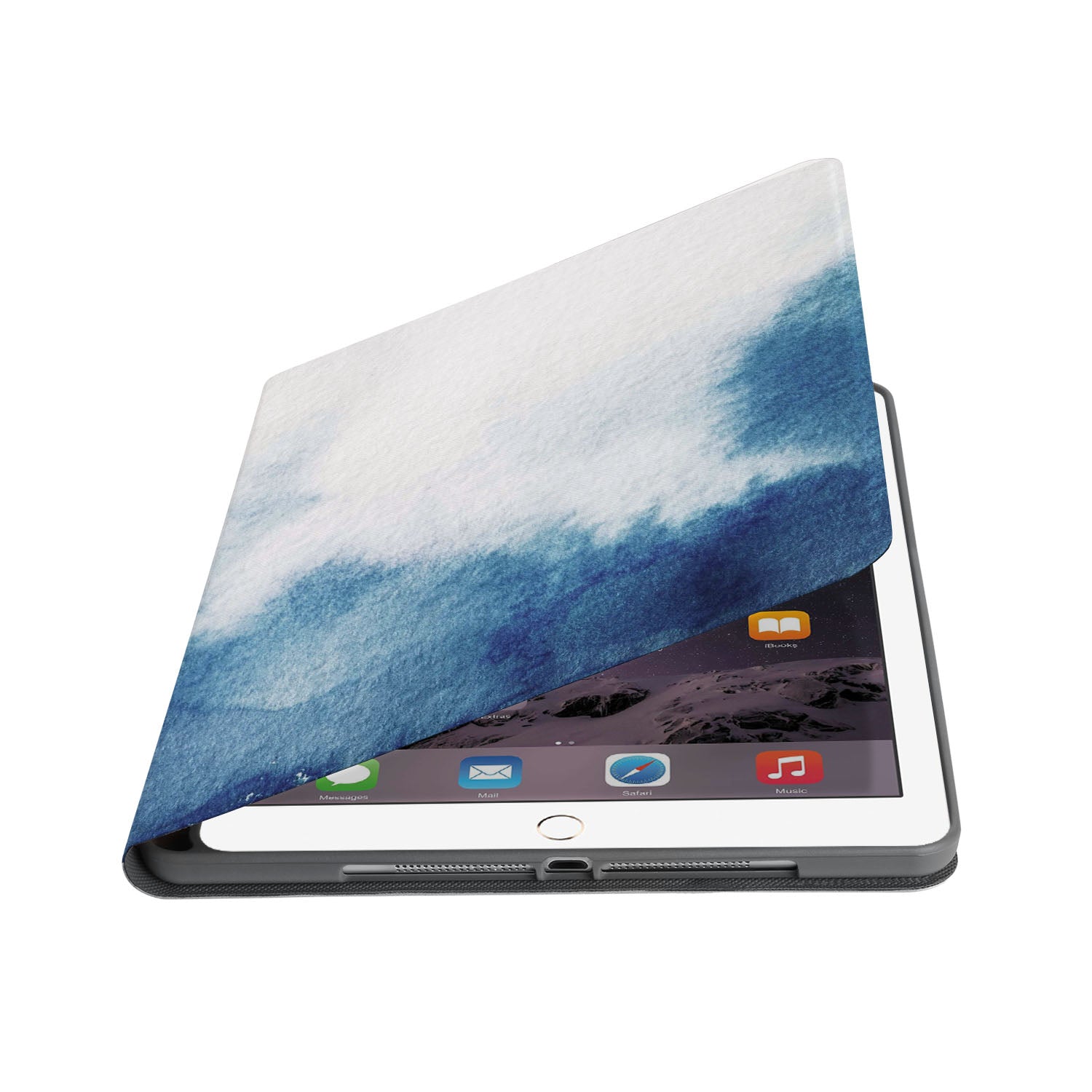Premium iPad Folio Case with Abstract Ink Painting Design - Slim Protective Cover for iPad Air/Pro, Perfect for Work, Travel & Home Use