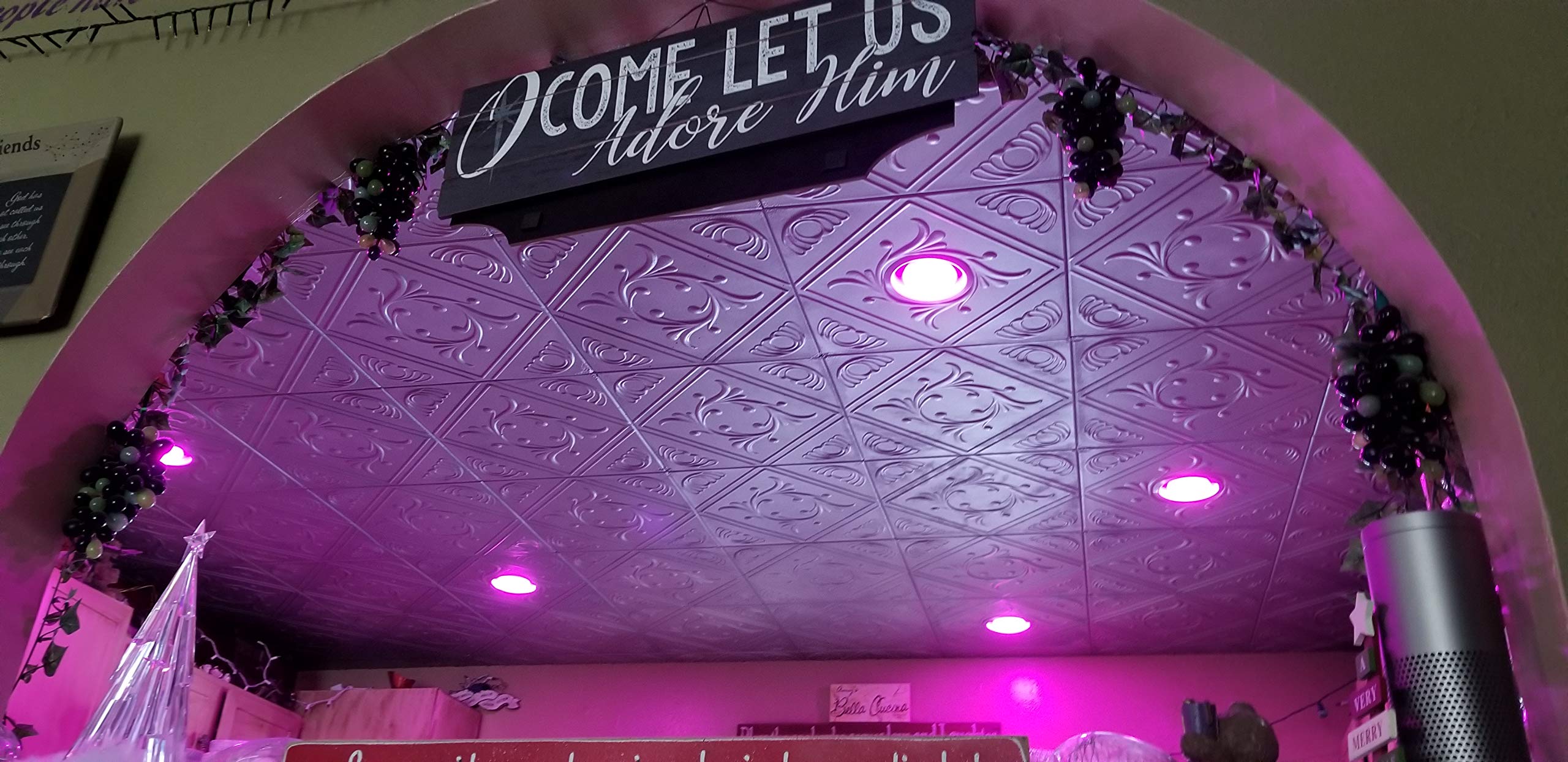 Premium Diamond Wreath Foam Ceiling Tiles - 12
