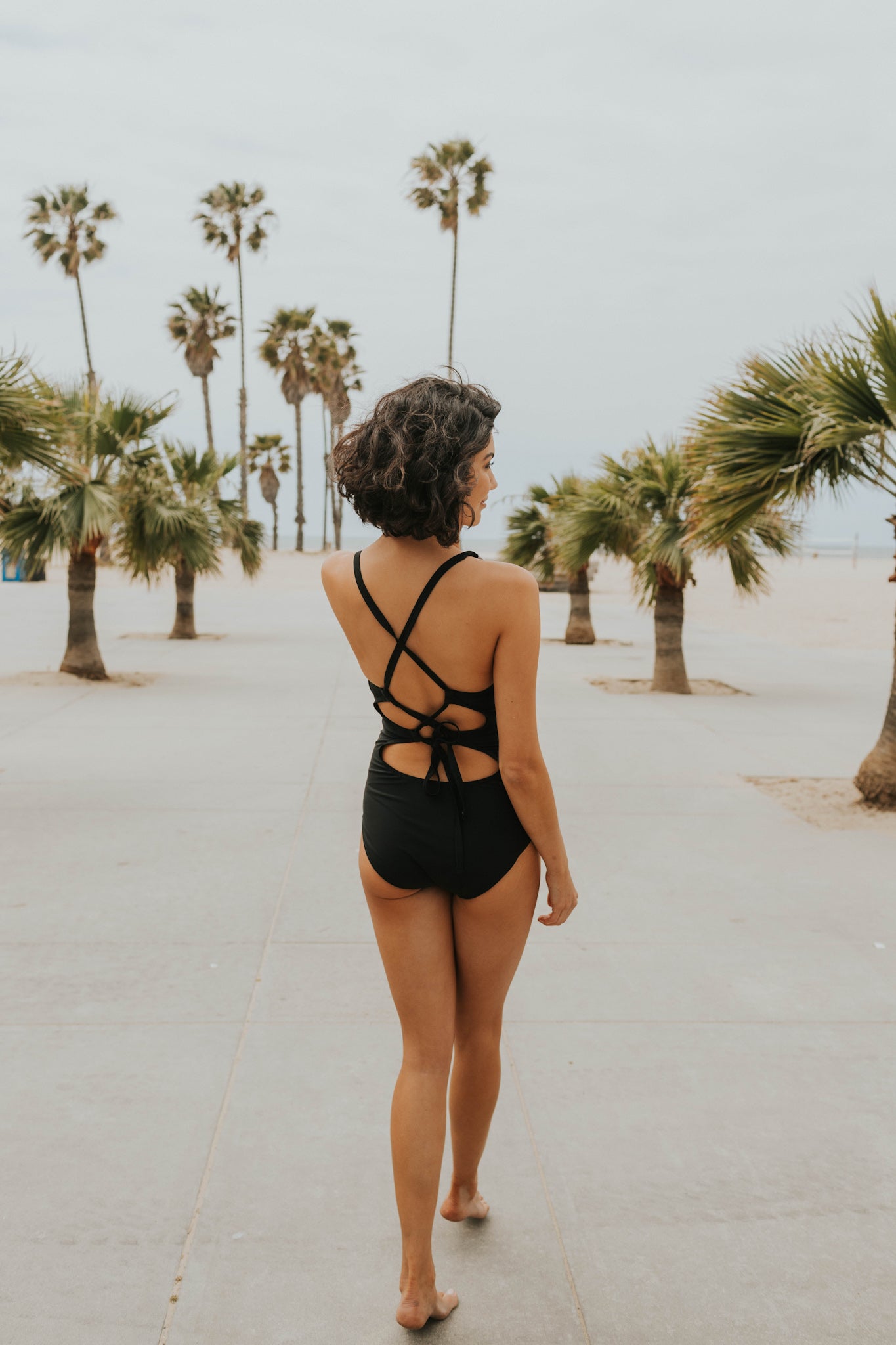 Lainey Women's Houndstooth Print One Piece Swimsuit - $38 | Stylish Bathing Suit for Beach, Pool & Summer Vacations