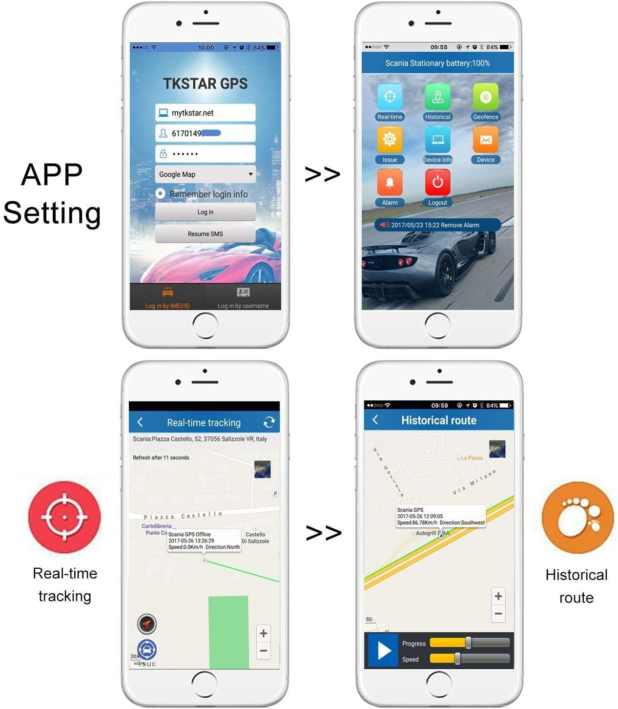 Real-Time Micro GPS Tracker with Strong Magnet - Portable Satellite Location Device with Geo-Fence Alarms & Free App | Perfect for Cars, Motorcycles, Kids, Pets & Asset Tracking