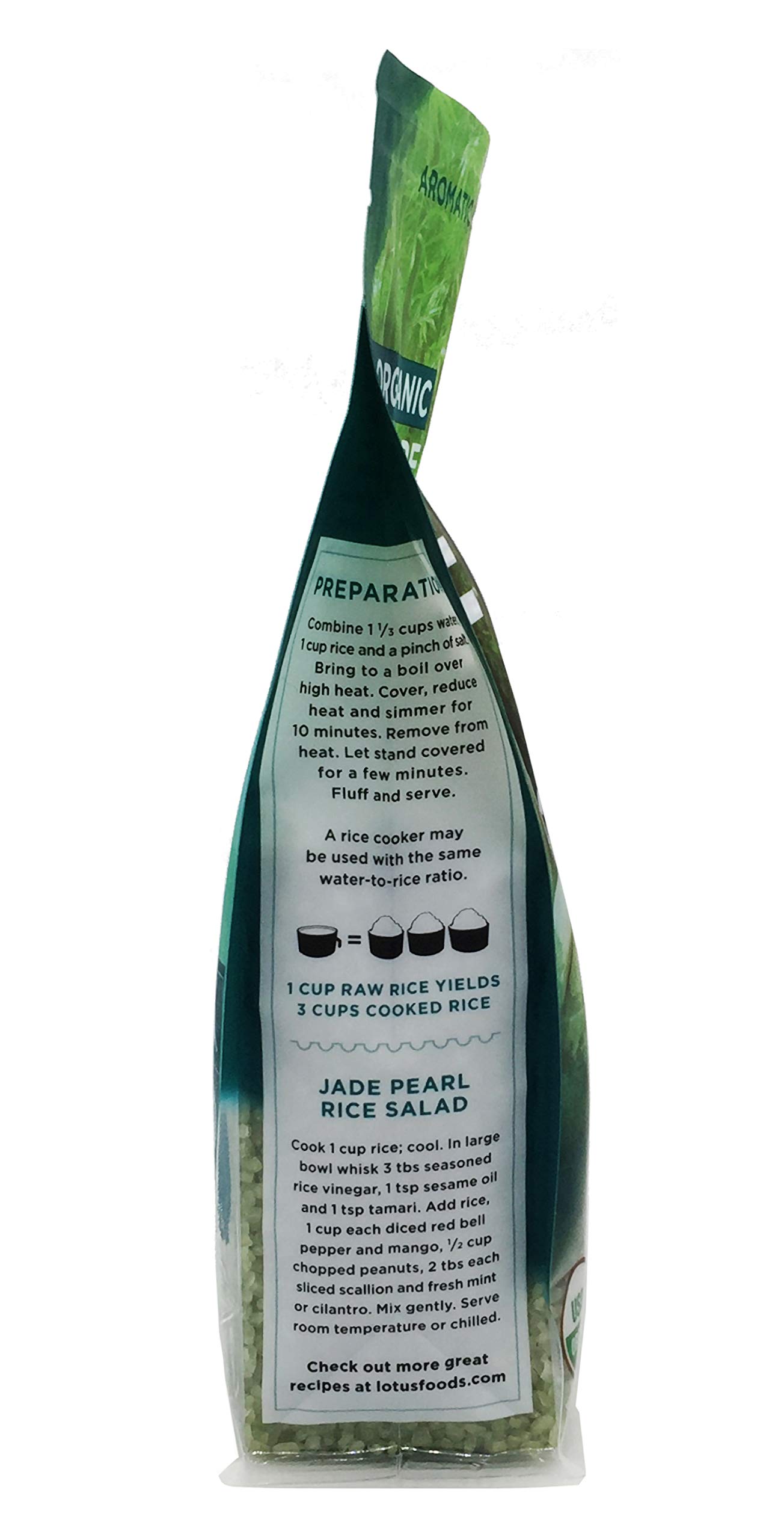 Organic Jade Pearl Rice by Lotus Foods - 15 Ounce (Pack of 1) | Gluten-Free, Non-GMO, USDA Certified | Perfect for Sushi, Stir-Fry & Healthy Meal Prep