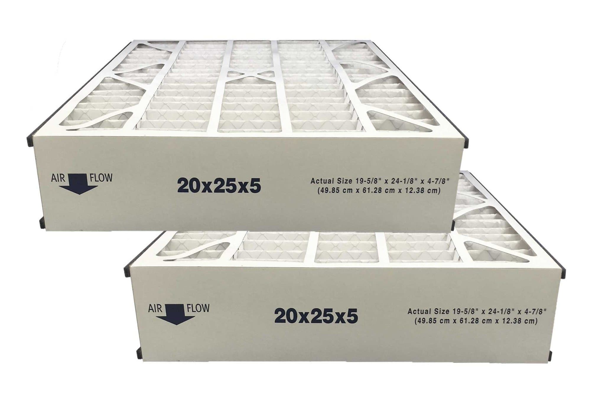 Atomic 255649 102 Trion Air Bear MERV 8 Compatible Replacement Air Filter 20x25x5, 2 Pack - Perfect for HVAC Systems, Furnaces, and Air Purifiers