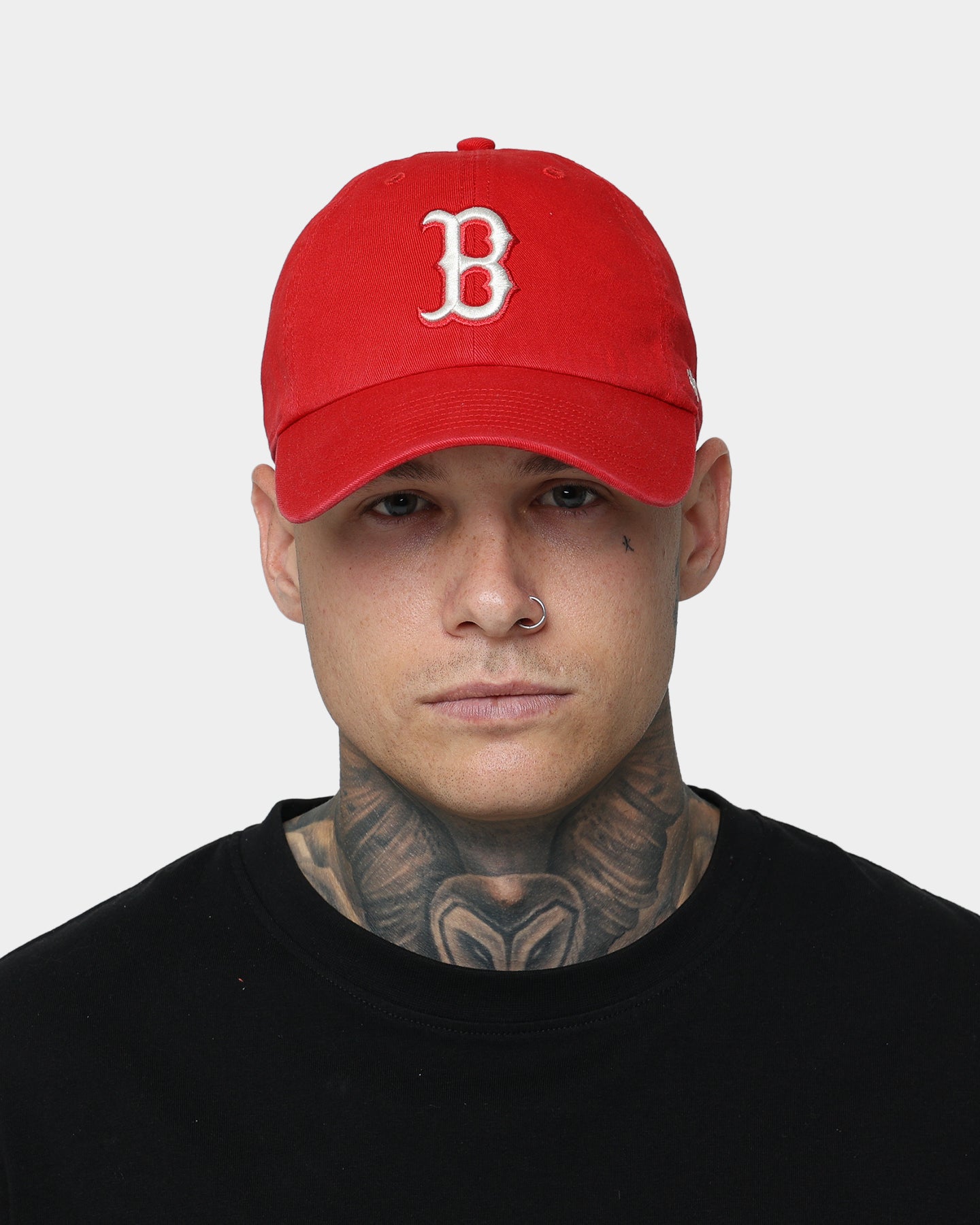 47 Brand Boston Red Sox 'Red Chile' Adjustable Strapback Hat - Red/Natural - Perfect for Baseball Games, Sports Events & Casual Wear