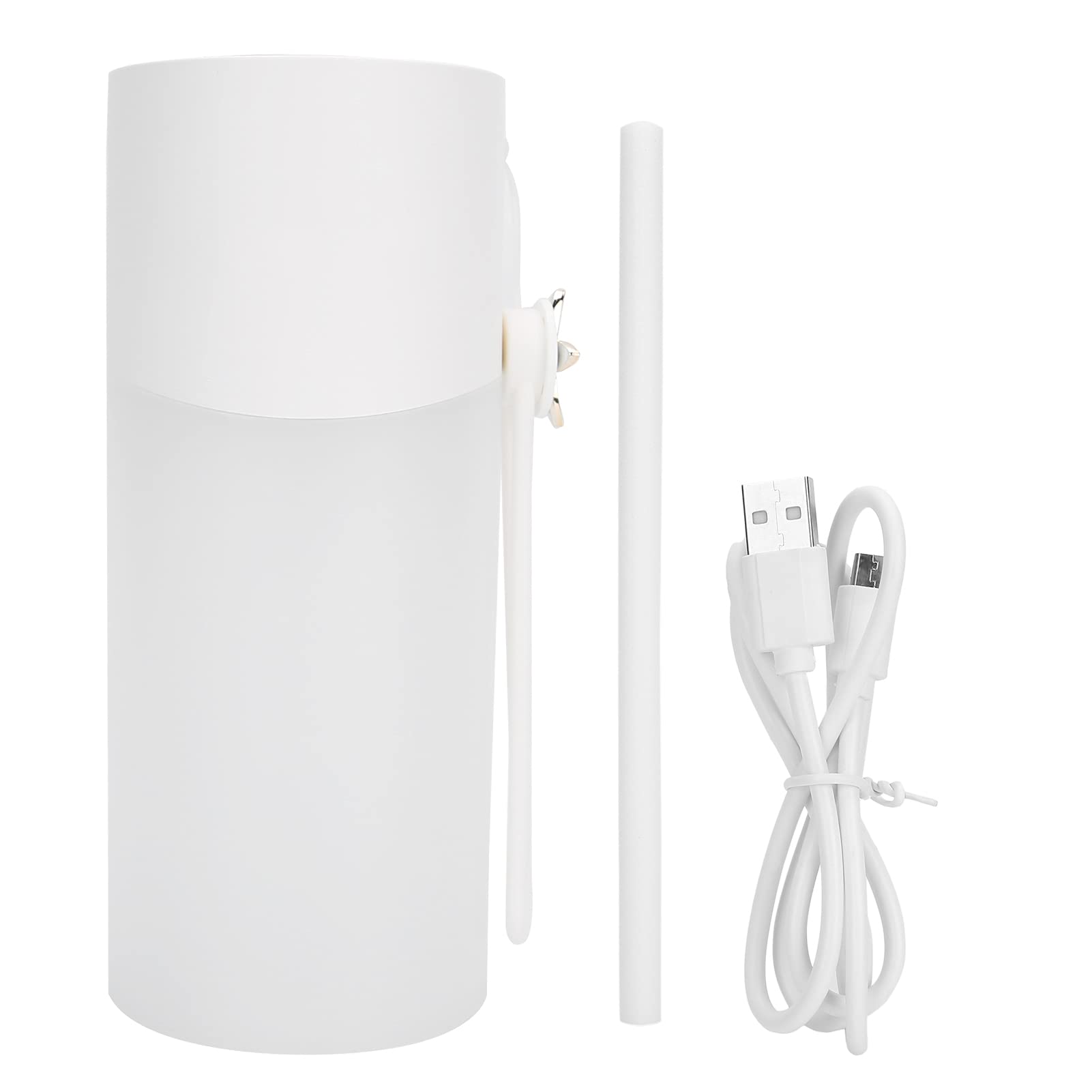 Sonew 450ml USB Portable Humidifier - Cool Mist Air Purifier with Night Light for Home, Office, Car | Quiet Desktop Humidifier for Dry Skin, Allergies & Better Sleep (White)