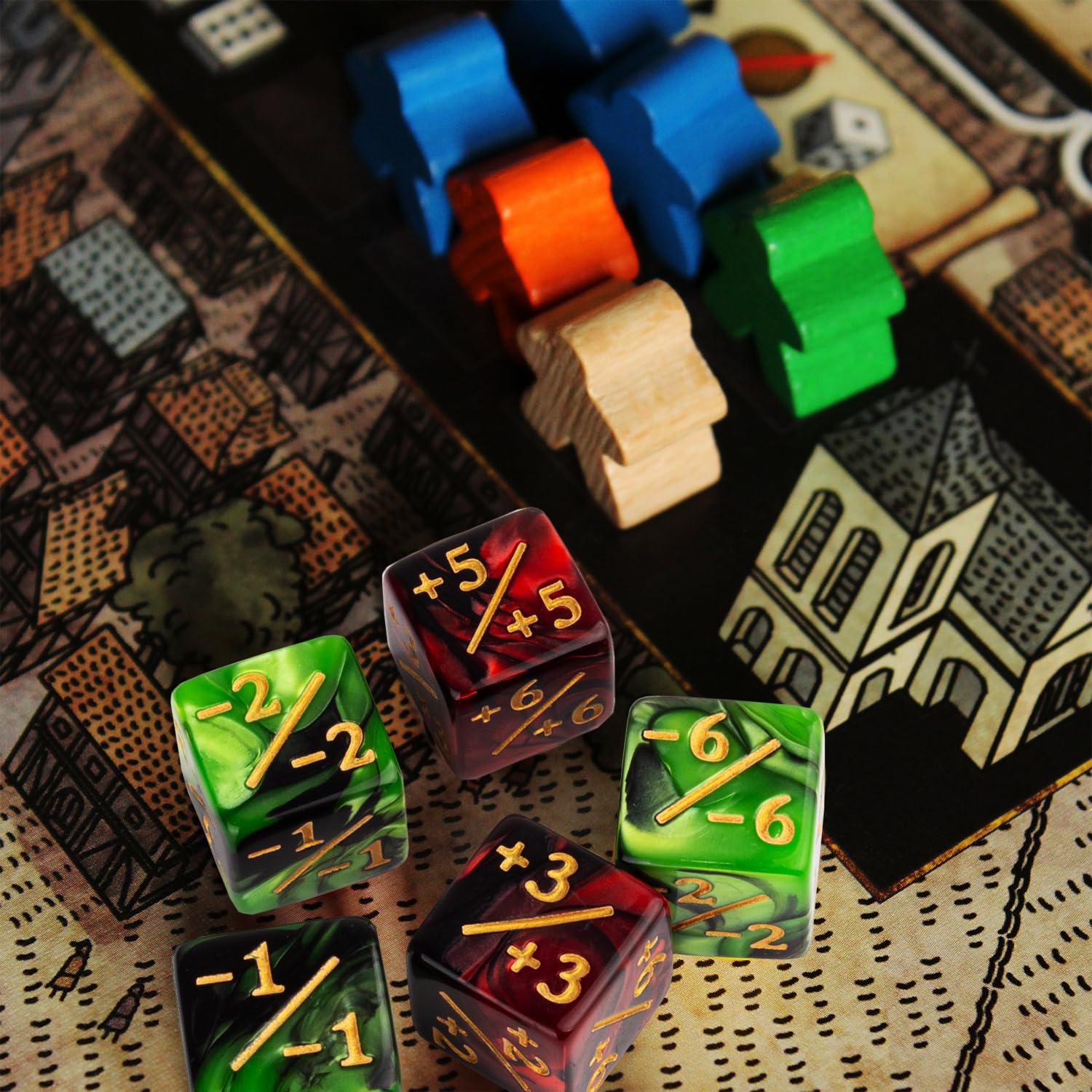 48-Piece MTG Counter Dice Set - +1/+1 Counters, Tokens & Marble Life Dice for Magic: The Gathering | 4 Styles | Perfect for Game Nights & Tournament Play