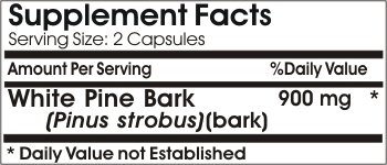 White Pine Bark Extract 900mg - 90 Capsules | Natural Supplement for Immune Support & Antioxidant Benefits | No Additives, Non-GMO | Supports Heart Health & Energy Boost