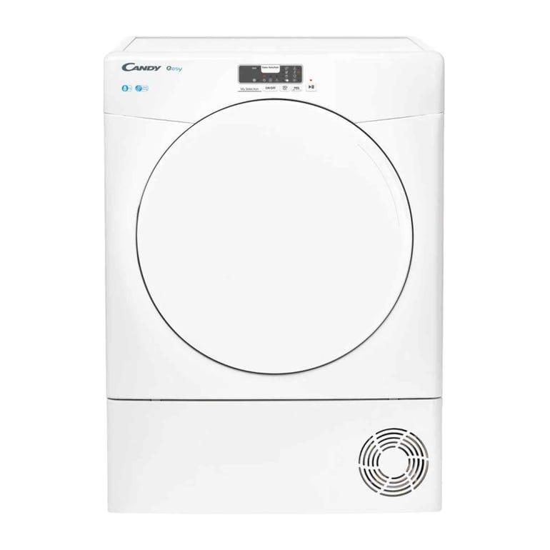 Candy EYE H8A2L S 8kg Heat Pump Dryer - Energy Efficient Laundry Solution for Small Homes & Apartments | Perfect for Space-Saving & Eco-Friendly Drying