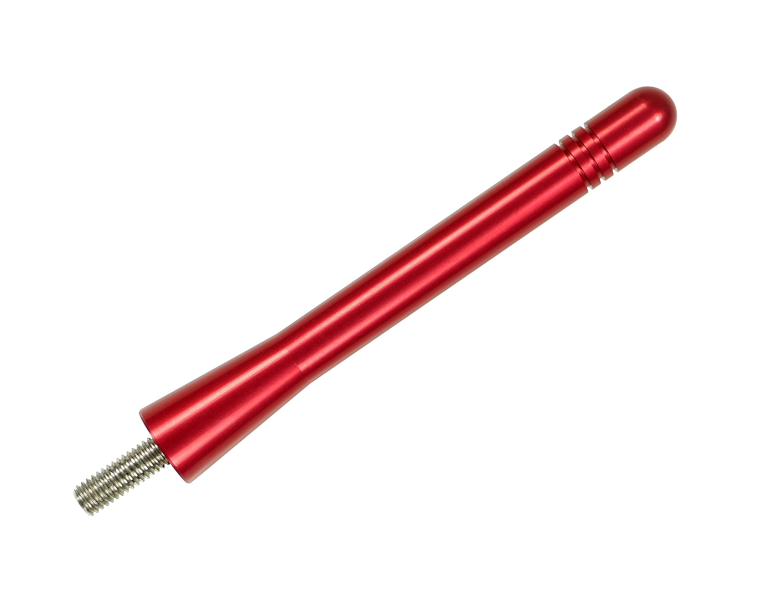 4 Inch Red Aluminum Antenna for Ford F-150 (2009-2025) & Bronco (2021-2025) - Durable USA-Made Car Accessory for Off-Roading & Truck Customization