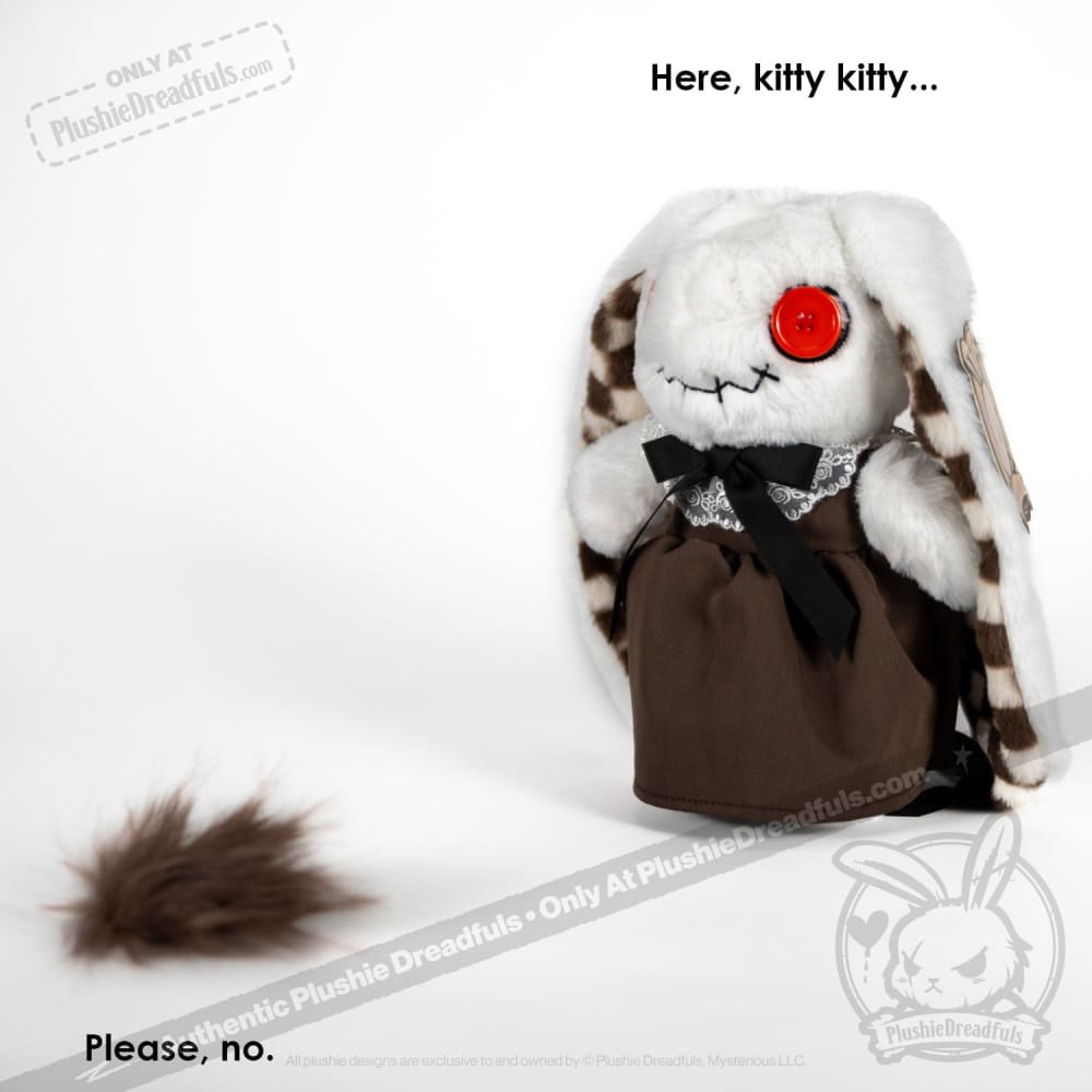 Plushie Dreadfuls Trichotillomania Rabbit - Soft Stuffed Animal Toy for Anxiety Relief & Mental Health Support | Perfect for Therapy, Comfort, and Emotional Healing