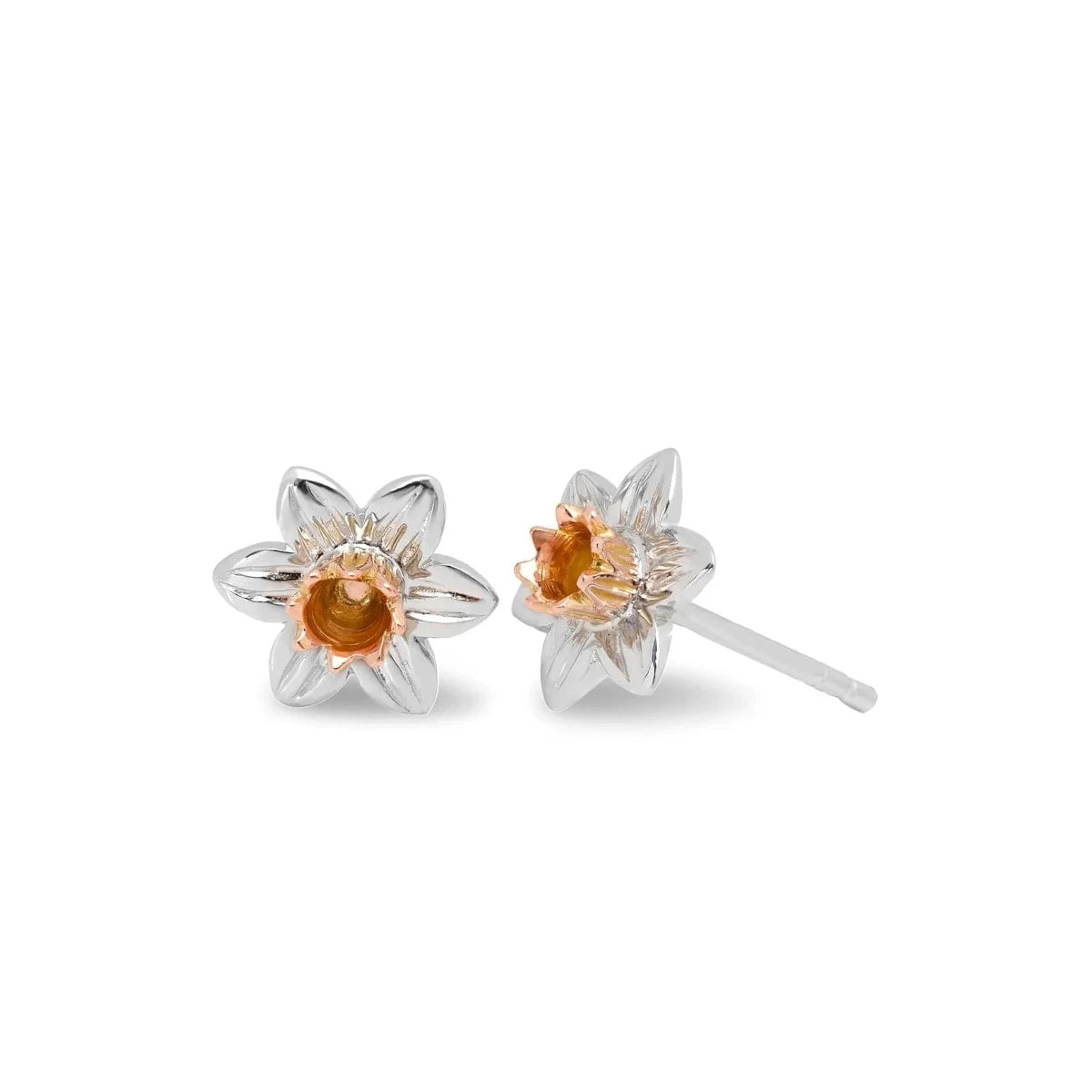 Clogau Sterling Silver Daffodil Earrings for Women - Elegant Flower Design Dangle Earrings - Perfect for Weddings, Parties & Everyday Wear