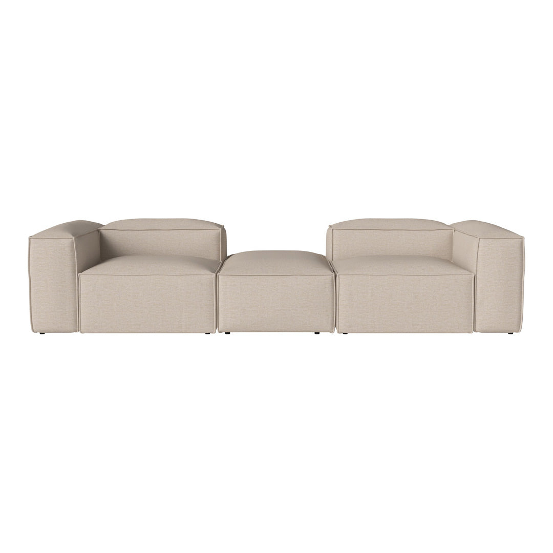 Cosima 2 Small Modular Sectional Sofa with Removable Pouf - Perfect for Small Living Rooms, Apartments & Cozy Spaces