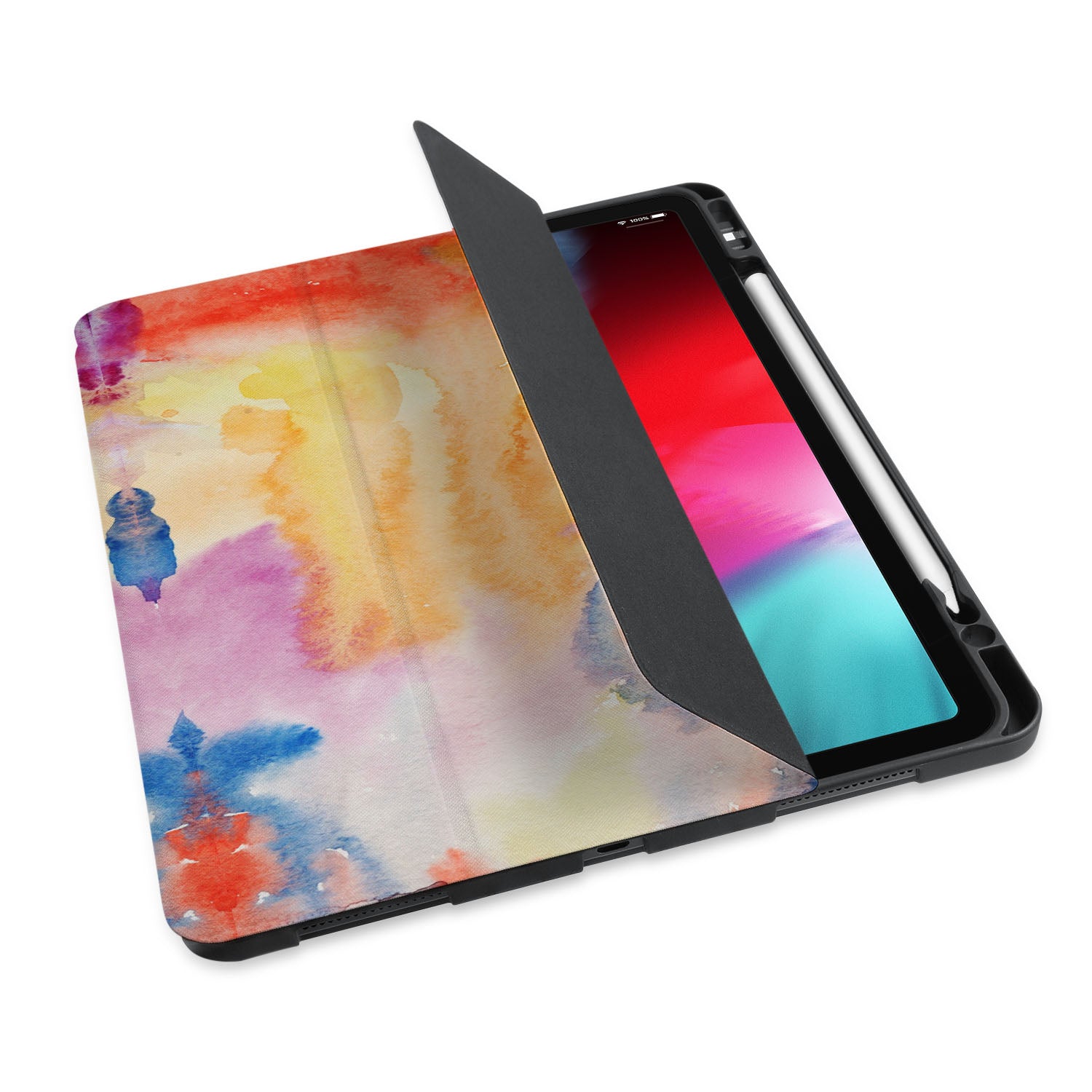 Premium iPad Trifold Protective Case with Auto Sleep/Wake - Water-Resistant & Shockproof Cover for iPad Air/Pro (2022-2024 Models) - Perfect for Work, Travel & Home Use