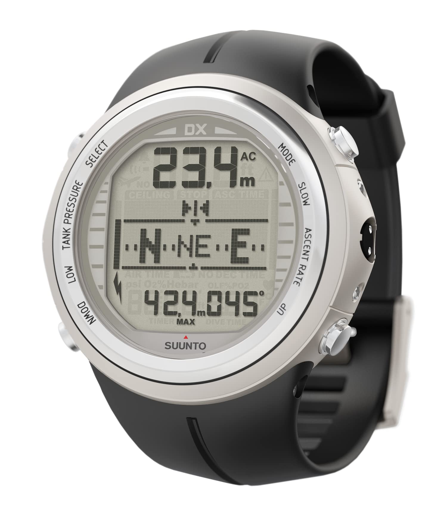 SUUNTO Dx Professional Dive Watch with USB Charging - Waterproof Scuba Diving Computer for Underwater Exploration & Marine Adventures