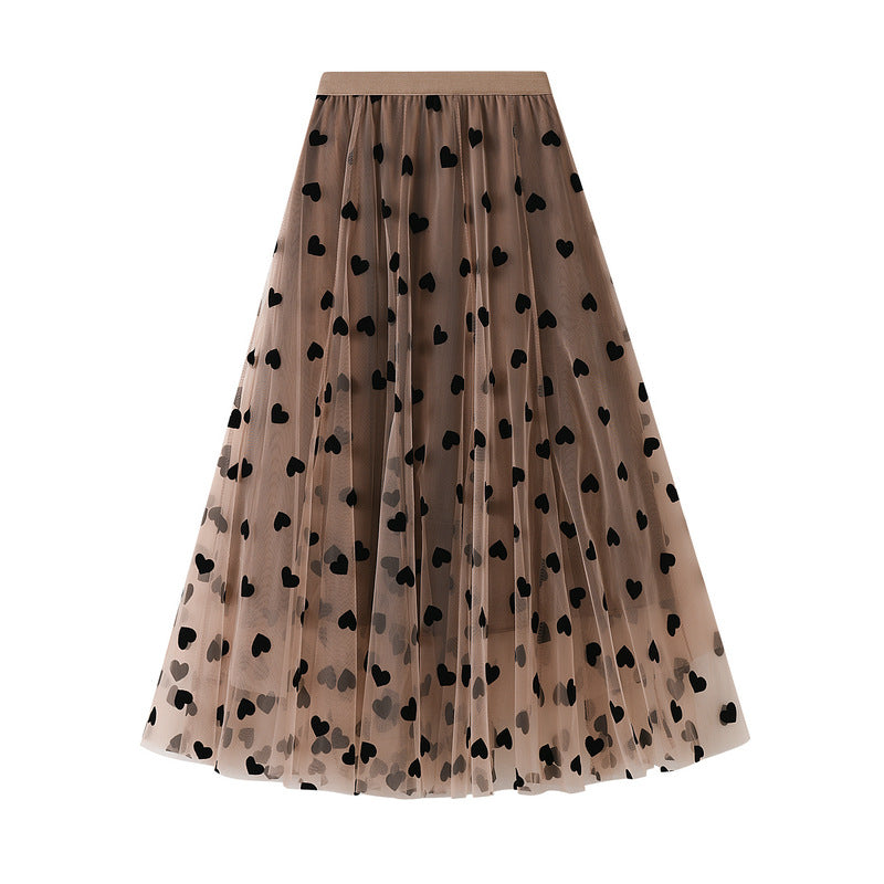 French Style High Waist Midi Skirt - Fluffy Mesh A-Line Skirt for Women | Elegant Party & Date Night Outfit | Perfect for Weddings, Cocktail Dresses & Spring Fashion
