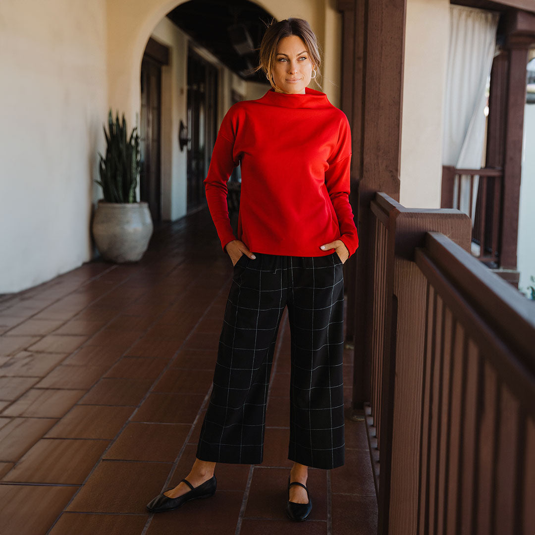 Crimson Cardiff Pullover - Stylish & Comfortable Men's Sweater for Fall & Winter | Perfect for Casual Outfits, Office Wear & Outdoor Activities