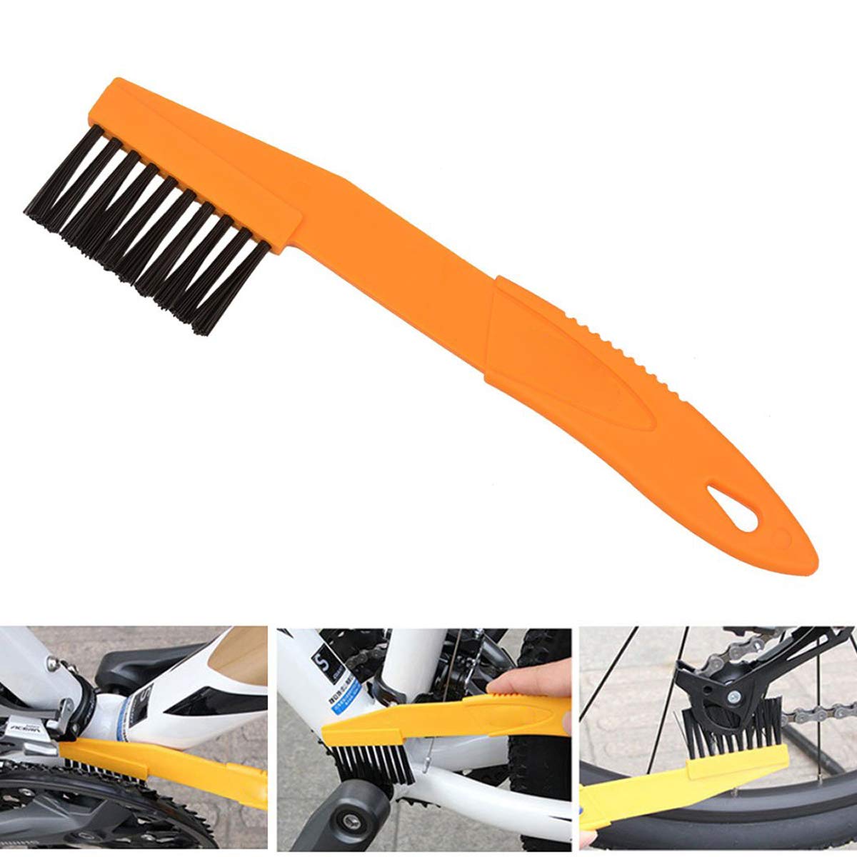 8-Piece Bike & Motorcycle Chain Cleaning Brush Kit - Heavy Duty Scrubber Set for Bike Chain, Crank, Tire & Sprocket - Perfect for Cycling Maintenance & Deep Cleaning Dirt, Grease & Stains
