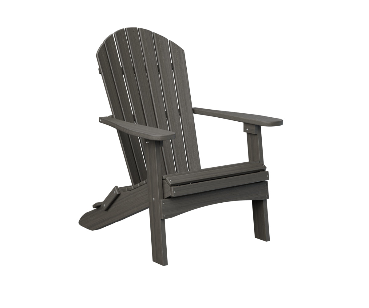 Berlin Gardens ComfoBack Folding Adirondack Chair - Outdoor Patio Furniture for Deck, Poolside & Garden Relaxation