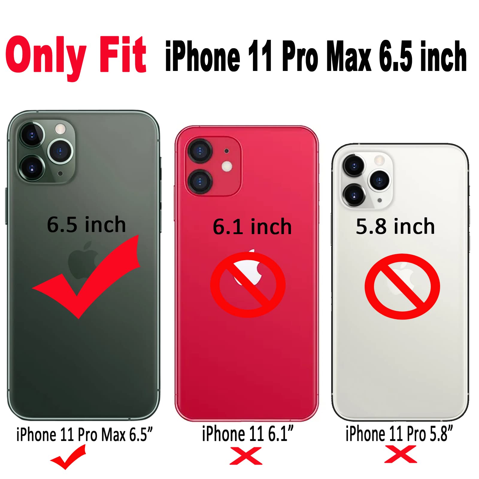 Qokey iPhone 11 Pro Max Case (6.5