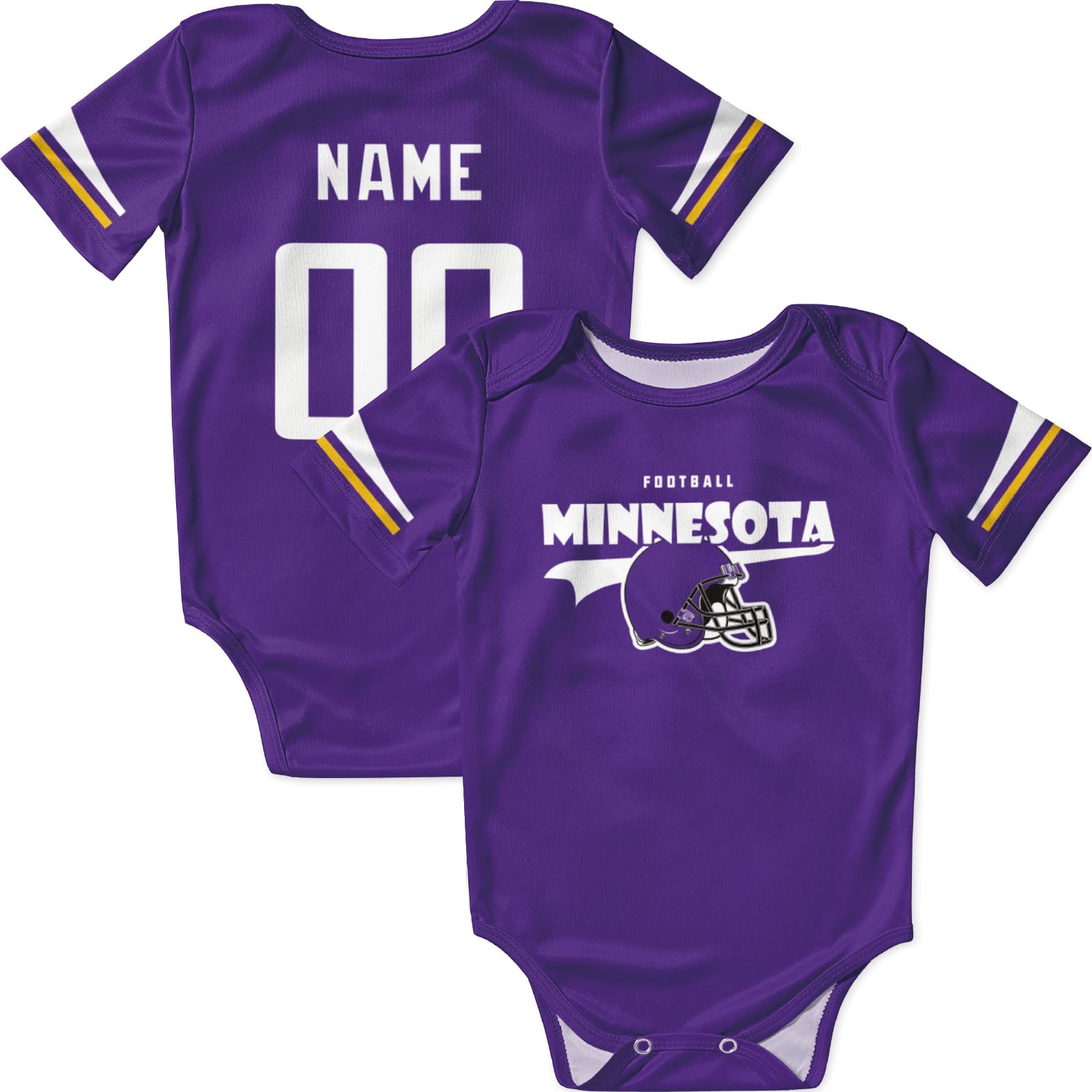 ANTKING Personalized Baby Onesie - Custom Name & Number Outfit for Boys & Girls | Perfect Baby Shower Gift & Newborn Photo Outfit