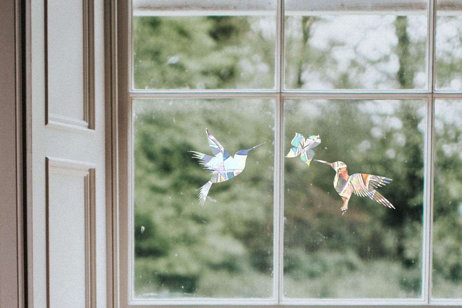 Colibri Bird Suncatcher & Window Decal - Rainbow Maker Sticker for Windows | Colorful Home Decor, Garden Ornament, Gift Idea