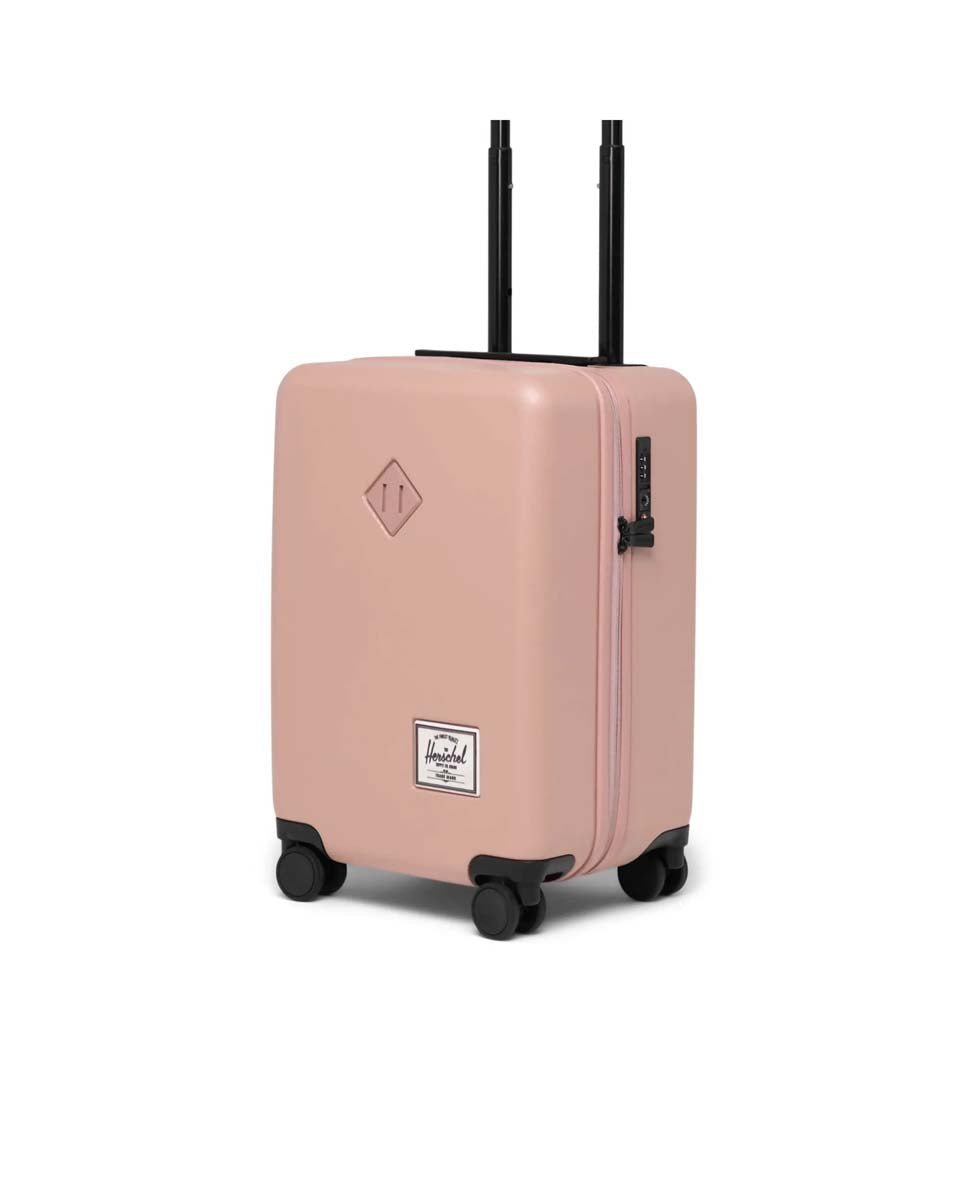 Herschel Heritage Hardshell Carry On Luggage - Lightweight Expandable Suitcase with Spinner Wheels for Travel, Ash Rose | Perfect for Business Trips & Weekend Getaways