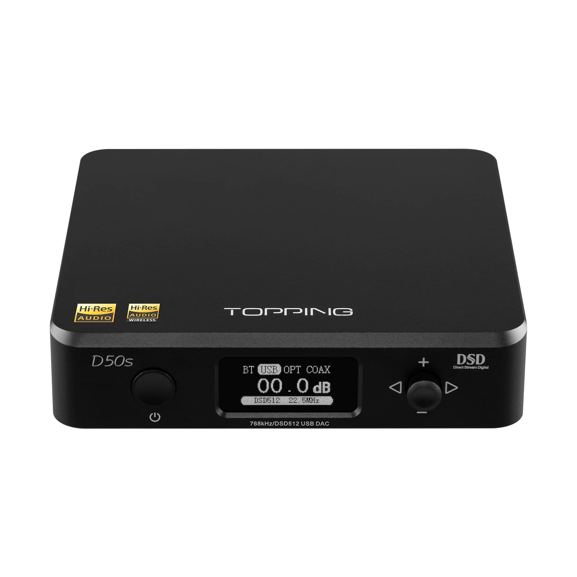 Topping D50s Desktop USB DAC - High Resolution Digital Audio Converter for PC, Mac, HiFi Systems | Perfect for Home Audio, Studio Recording & Gaming Setups
