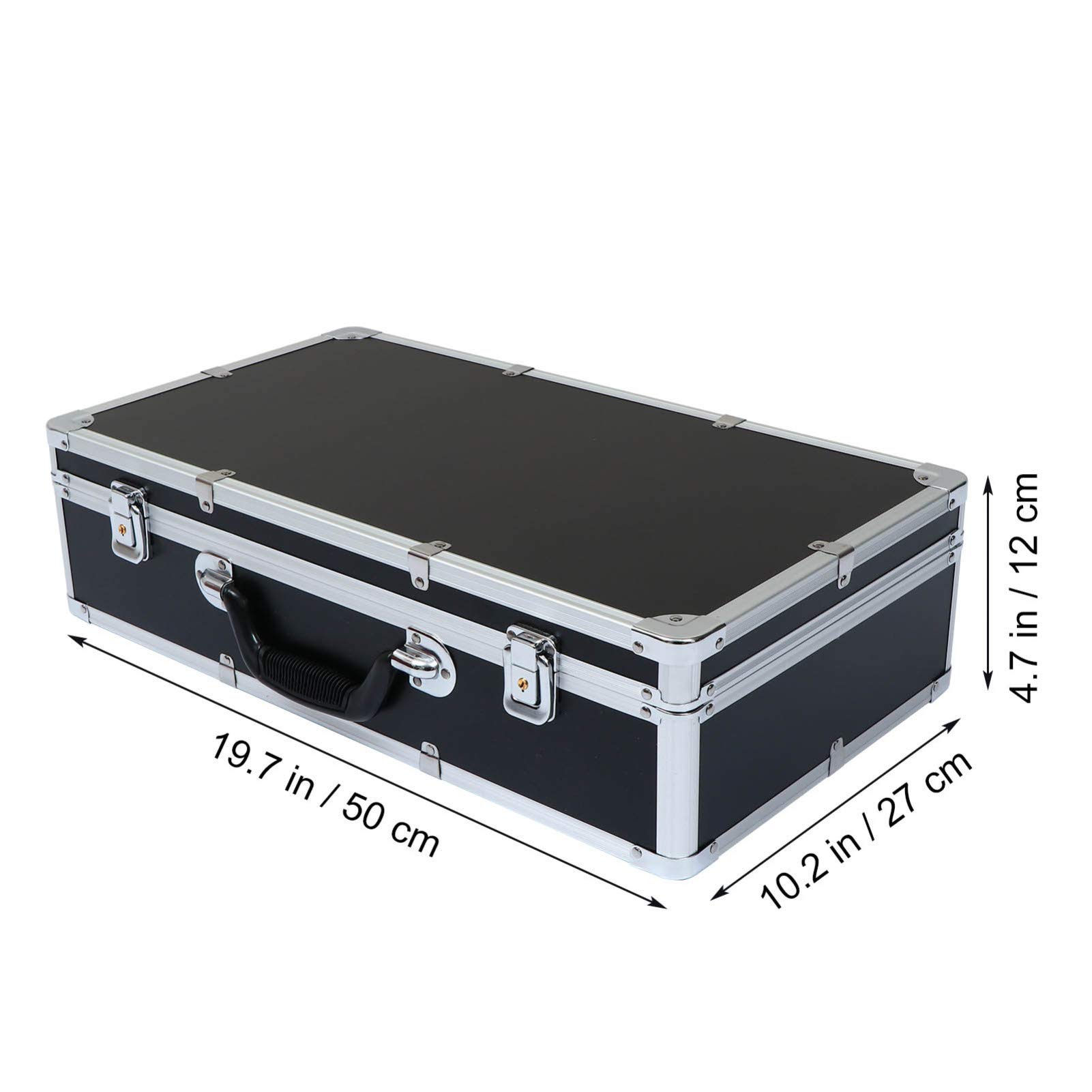 Heavy Duty Metal Tool Box with Foam Insert - Universal Hard Carrying Case for Electronics, Tools, Cameras & Testing Equipment - Waterproof Jobsite Tool Storage Case for Professionals & DIY Projects - Perfect for Workshops, Construction Sites & Field Work