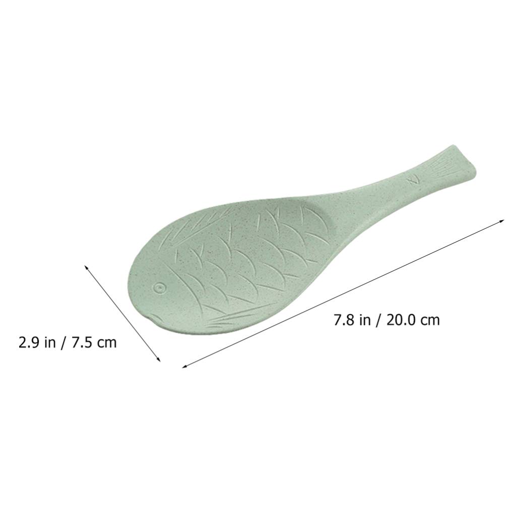 4-Piece Wheat Straw Rice Paddle Spoon Set - Eco-Friendly, Non-Stick Kitchen Utensils for Rice Cooker, Mashed Potatoes & More - Perfect for Cooking, Serving & Meal Prep