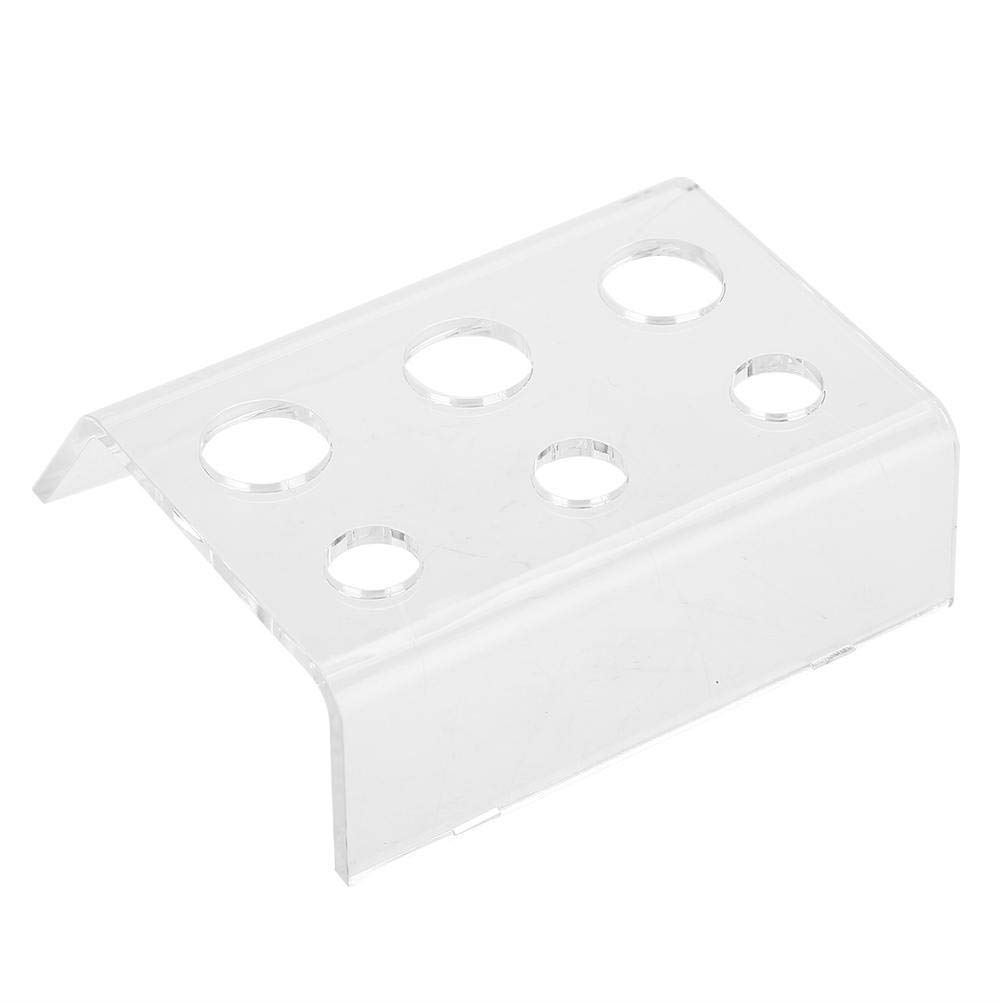 6-Hole Transparent Acrylic Pigment Cup Holder for Microblading & Permanent Makeup - Ink Cup Stand with Secure Storage - Perfect for Tattoo Artists & Beauty Professionals