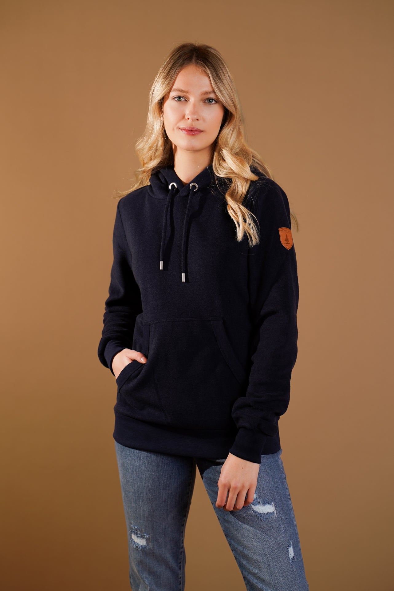 Gabriel Polar Fleece Jacket for Men - Navy Blue Winter Warm Coat - Outdoor Hiking, Camping & Casual Wear