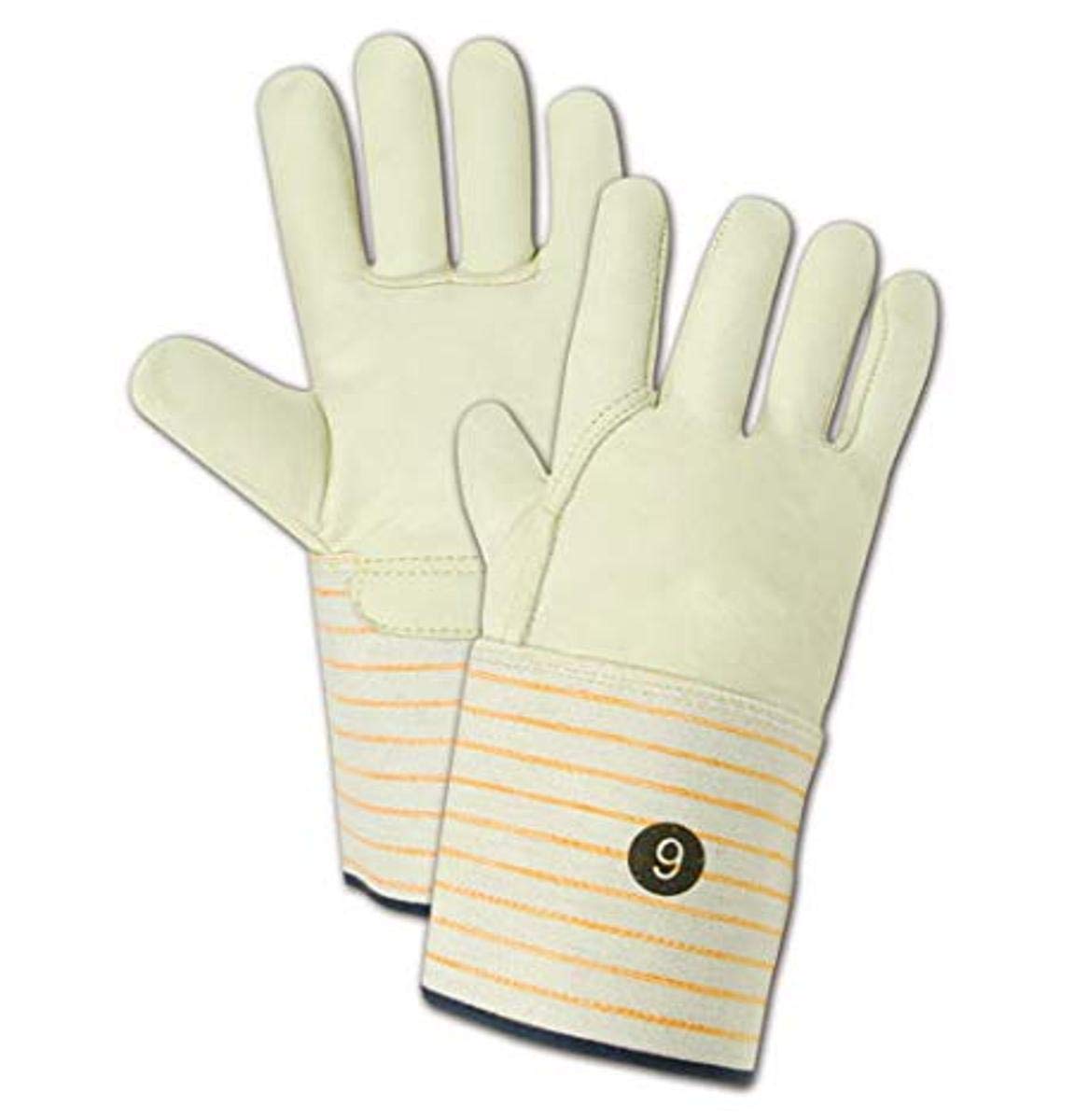 **MAGID T6572G10 DuraMaster Lined Standard Cow Grain Full Leather Gloves, 10