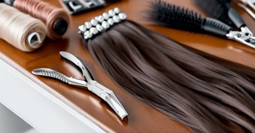 Professional Micro Link Hair Extension Pliers & Tool Kit for Micro Ring, Feather Extensions & Beads - Steel Hair Loop Styling Tool for Salon & Home Use