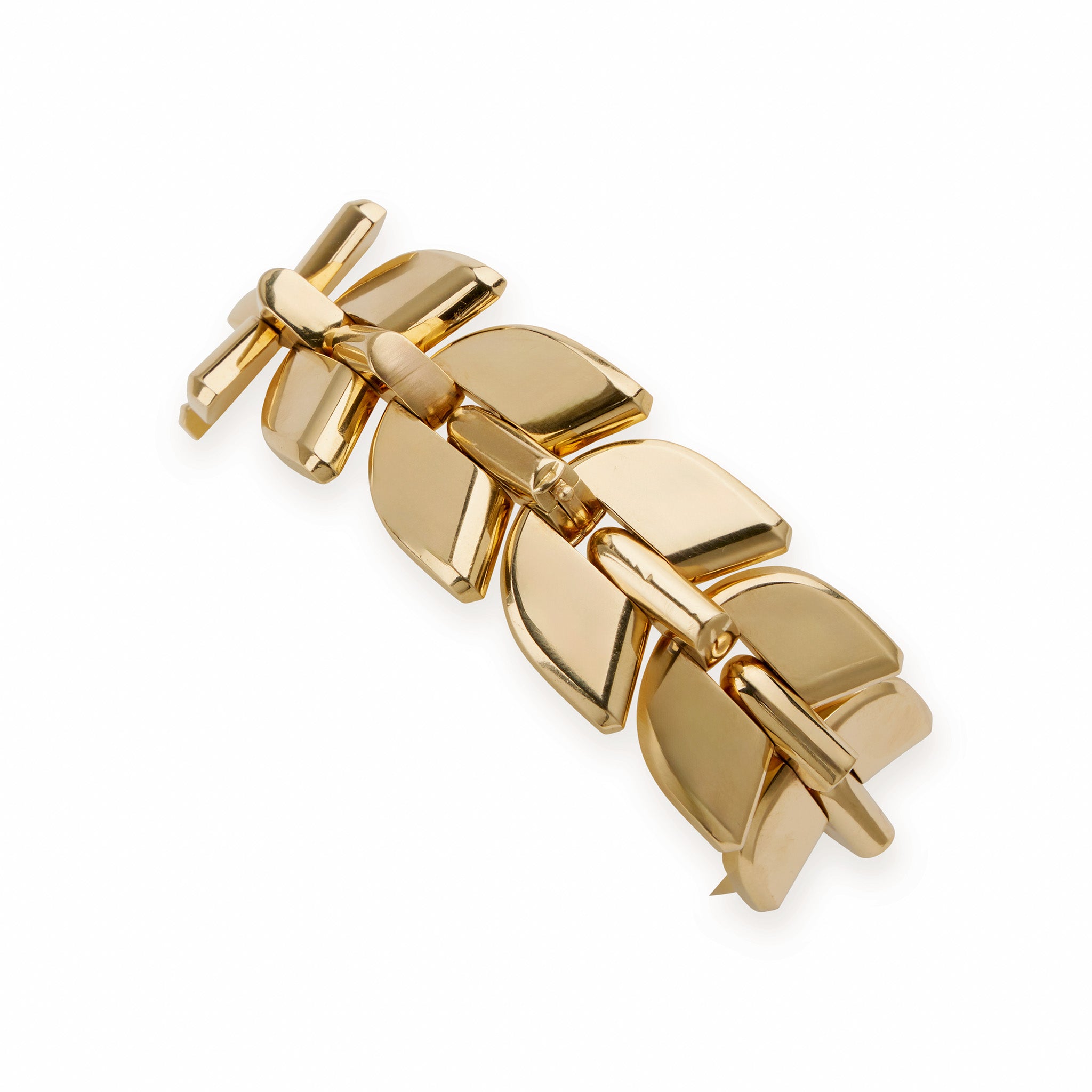 Boucheron Paris 18K Gold Palmettes Bracelet - Luxury Gold Jewelry for Women, Elegant Gift for Anniversary & Special Occasions