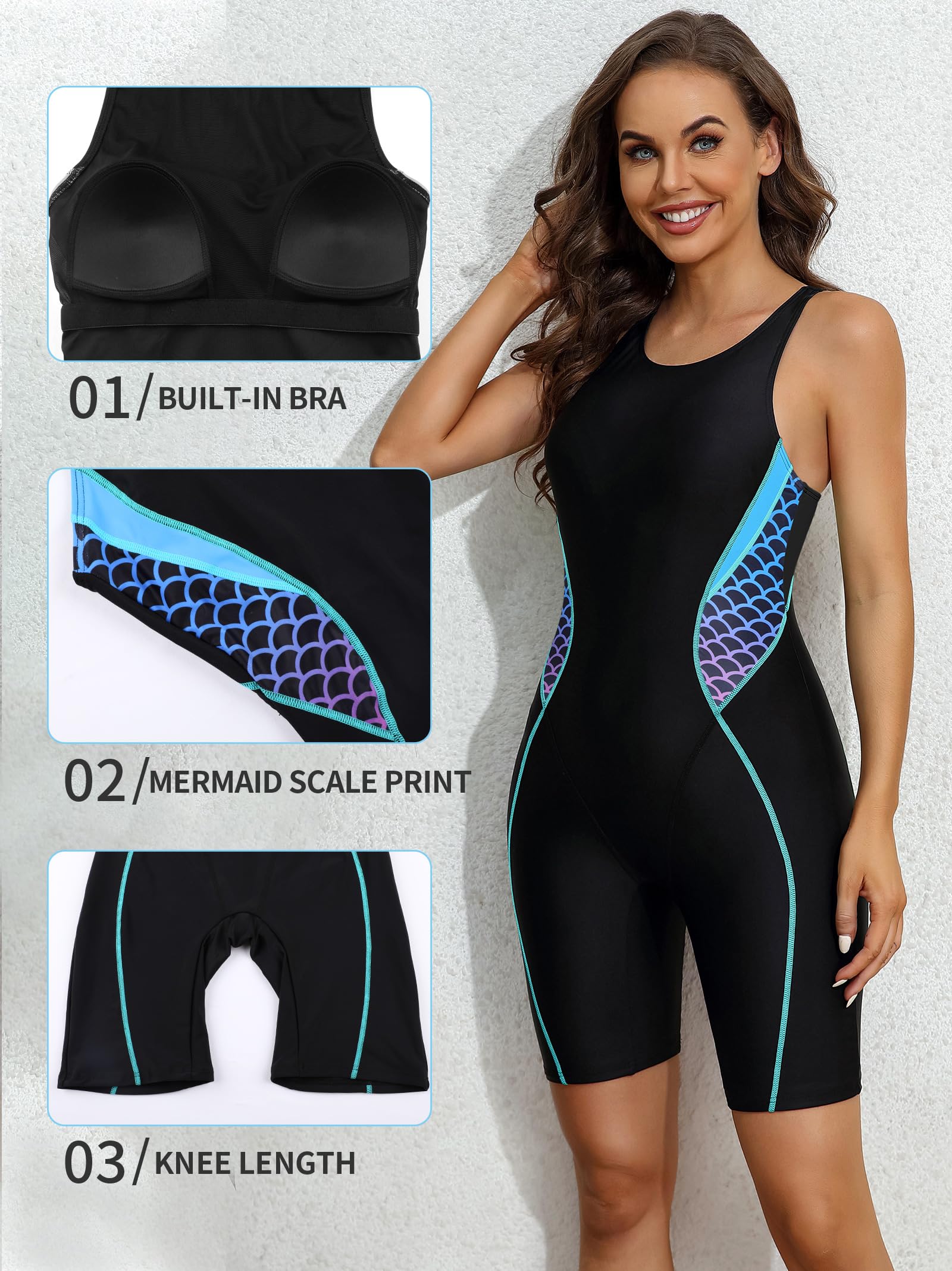 Best Women's Athletic One Piece Swimsuits - Racerback Boyleg Swimwear for Swimming, Surfing & Beach Workouts | High-Performance Bathing Suits for Active Lifestyles