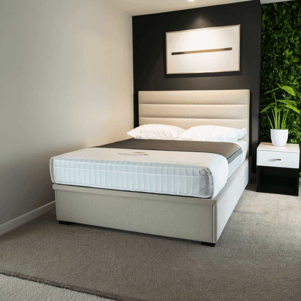 Isabelle Fabric Storage Bed - Pet Friendly Upholstered Platform Bed with Drawers for Small Spaces - Perfect for Apartments, Dorms & Pet Owners