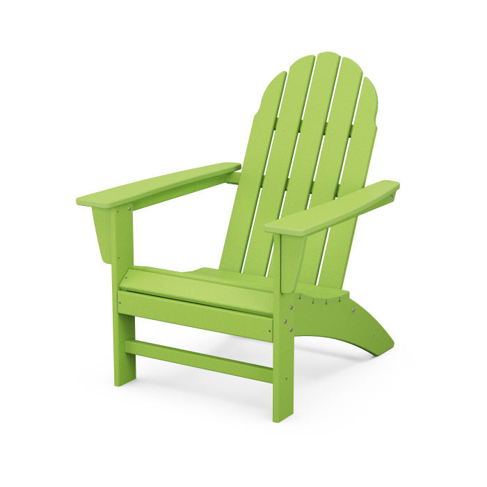 POLYWOOD Vineyard Adirondack Chair - All-Weather Outdoor Furniture for Patio, Garden & Poolside Relaxation | Durable Recycled Plastic Material