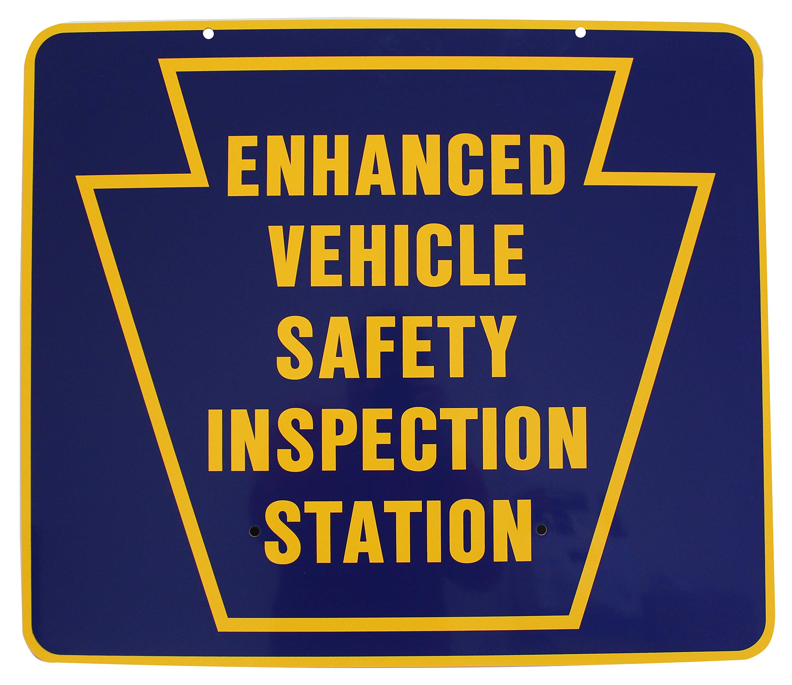 Pennsylvania DOT Enhanced Vehicle Safety Inspection Sign - Official Road Safety Sticker for Trucks & Commercial Vehicles - Perfect for Workshops, Fleet Management & DOT Compliance