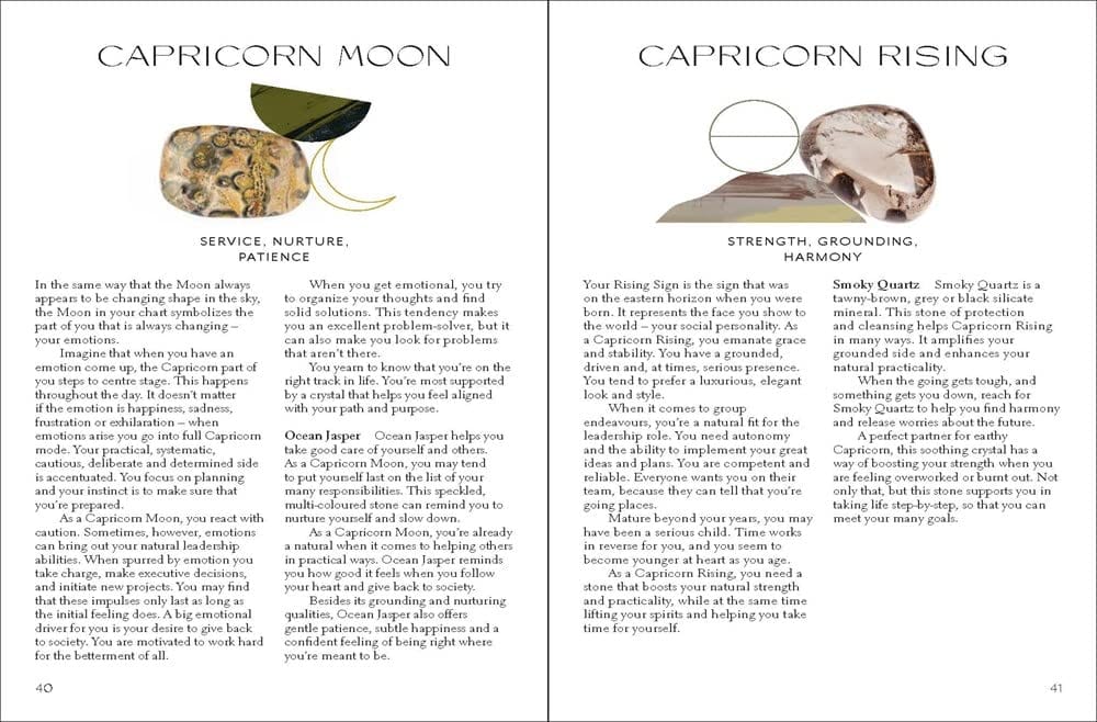 Capricorn Zodiac Crystal - Healing Stones for Astrology & Modern Life | Perfect for Meditation, Home Decor & Spiritual Gifts