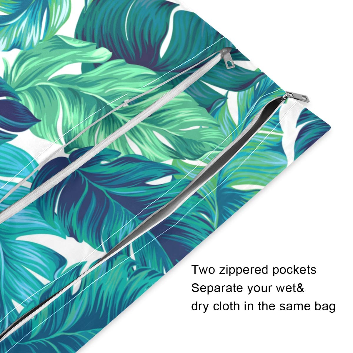 Blueangle Waterproof Wet Dry Bag for Swimsuits, Diapers & Travel - 2 Pack Reusable Water Resistant Storage Bags for Beach, Pool, Gym & Baby Essentials - Perfect for Wet Clothes, Toiletries & Swim Gear