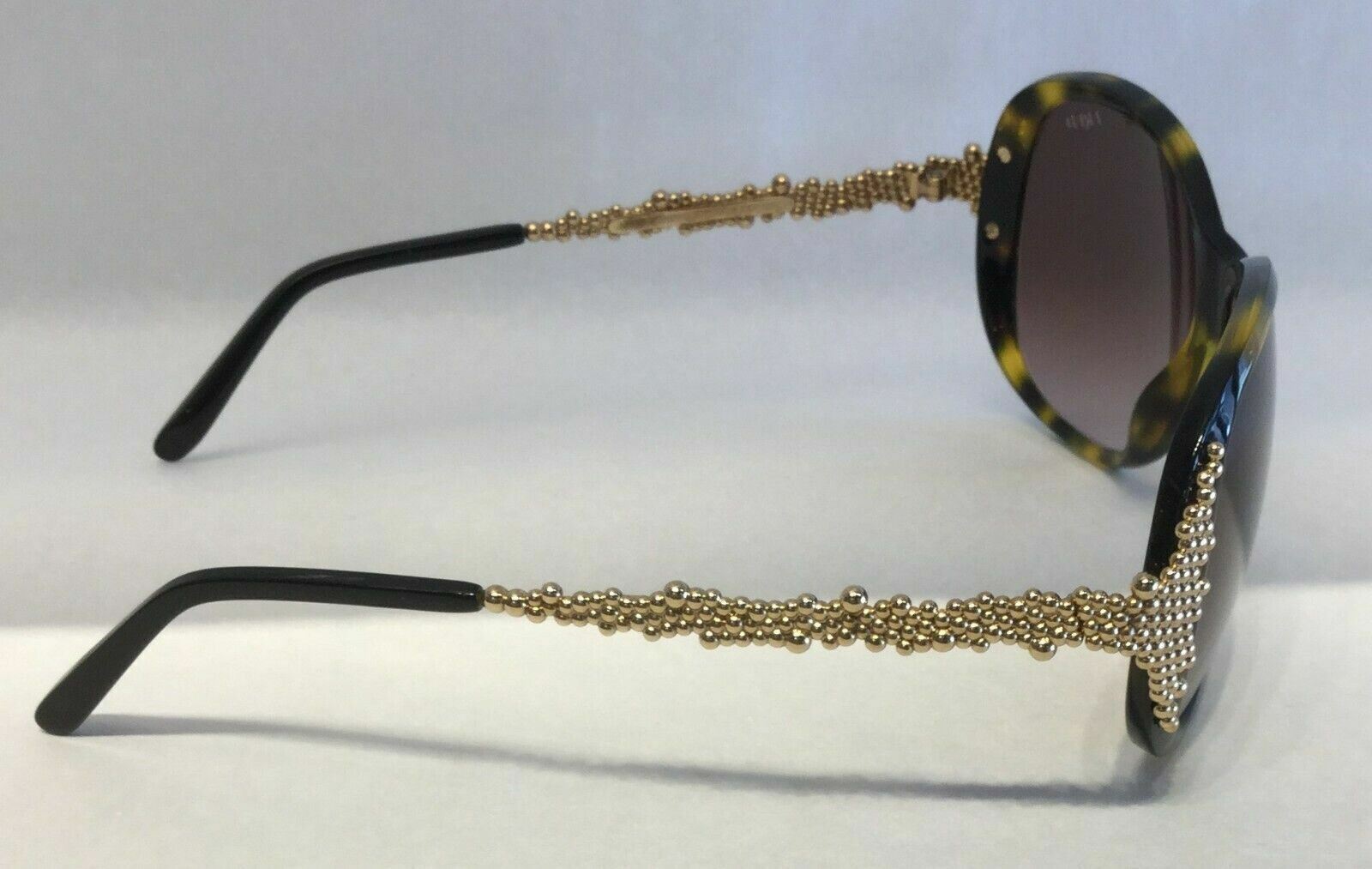 Fred Pearls 8452 203 Havana/Brown Gradient Oval Women's Sunglasses - UV Protection Fashion Shades for Driving, Beach & Outdoor Activities