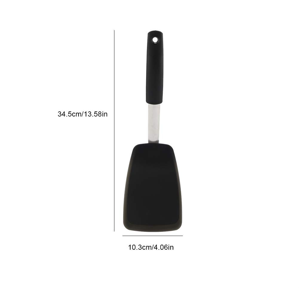 Heat-Resistant Silicone Spatula Turner for Flipping Eggs & Burgers - Non-Stick Kitchen Utensil with Non-Slip Grip - Perfect for Frying, Cooking, Baking & Grilling - Ideal for Breakfast, BBQ & Kitchen Use