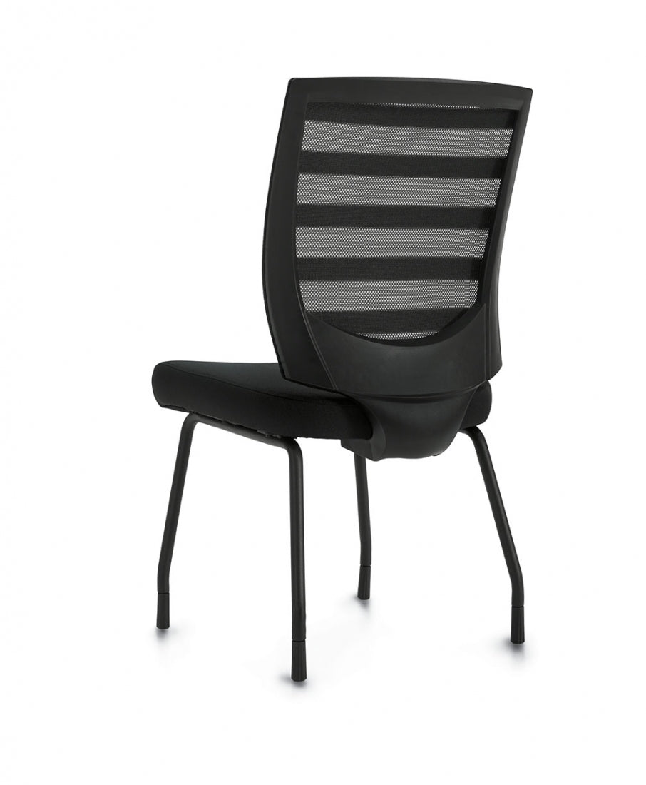 Ergonomic Low Back Mesh Guest Chair OTG10706B - Breathable Office Chair for Visitors, Reception & Conference Rooms - Ideal for Waiting Areas, Lobbies & Guest Seating