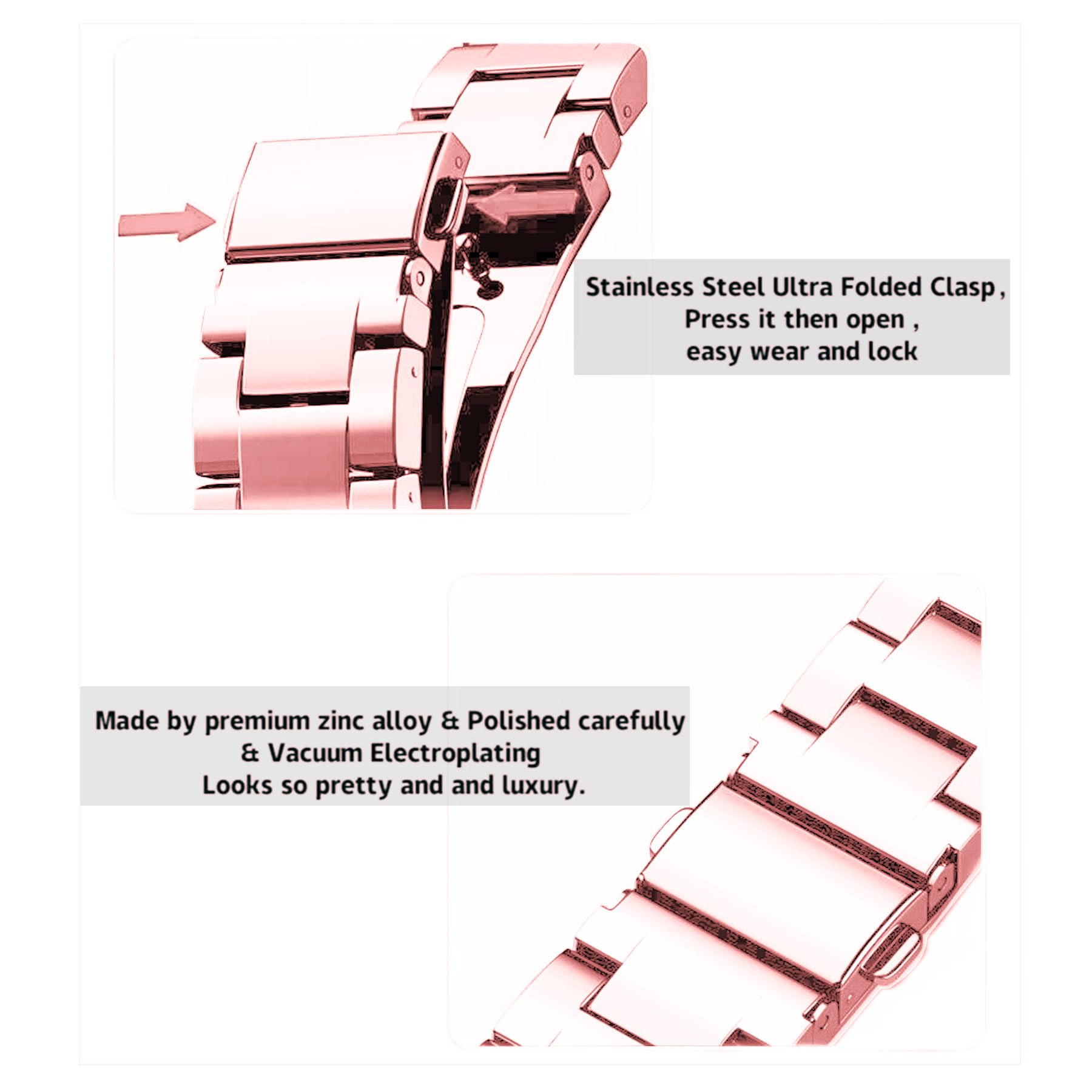 Kolgios 38mm 40mm 41mm 42mm 44mm 45mm 46mm Women's Fashion Smartwatch Bands Compatible with Apple Watch Series 10 9 8 7 6 SE 5 4 - Stylish Replacement Bracelet Strap for iWatch - Perfect Gift for Her - Ideal for Workouts, Office & Casual Wear