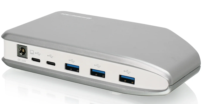 IOGEAR 7-in-1 USB C Hub with SD/TF Card Reader, 4K HDMI, USB 3.0 Ports - Compact USB-C Adapter for MacBook Pro/Air, iPad Pro, Chromebook - Perfect for Office Work, Travel & Home Entertainment