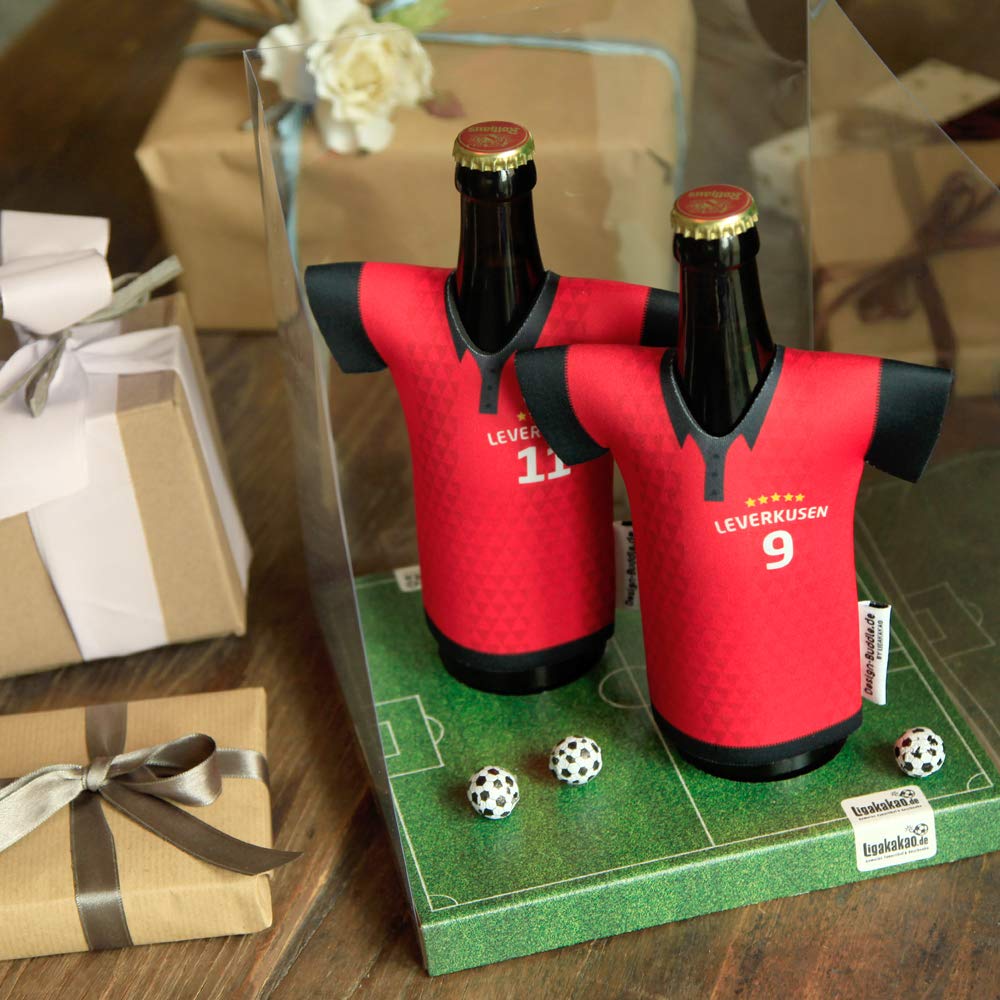 Bayer Leverkusen Jersey Cooler - Durable Bottle Cooler for Men, Perfect Gift for Husband, Boyfriend & Father - Birthday Present for Soccer Fans - Great for Game Day, Tailgating & Outdoor Activities
