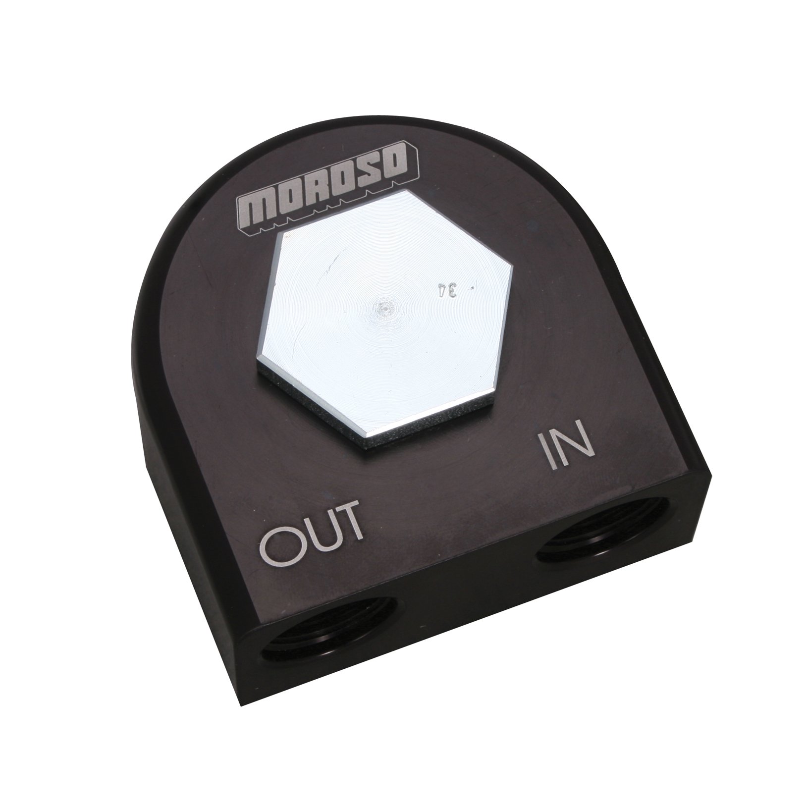 Moroso 23683 90 Degree Remote Oil Filter Adapter 13/16
