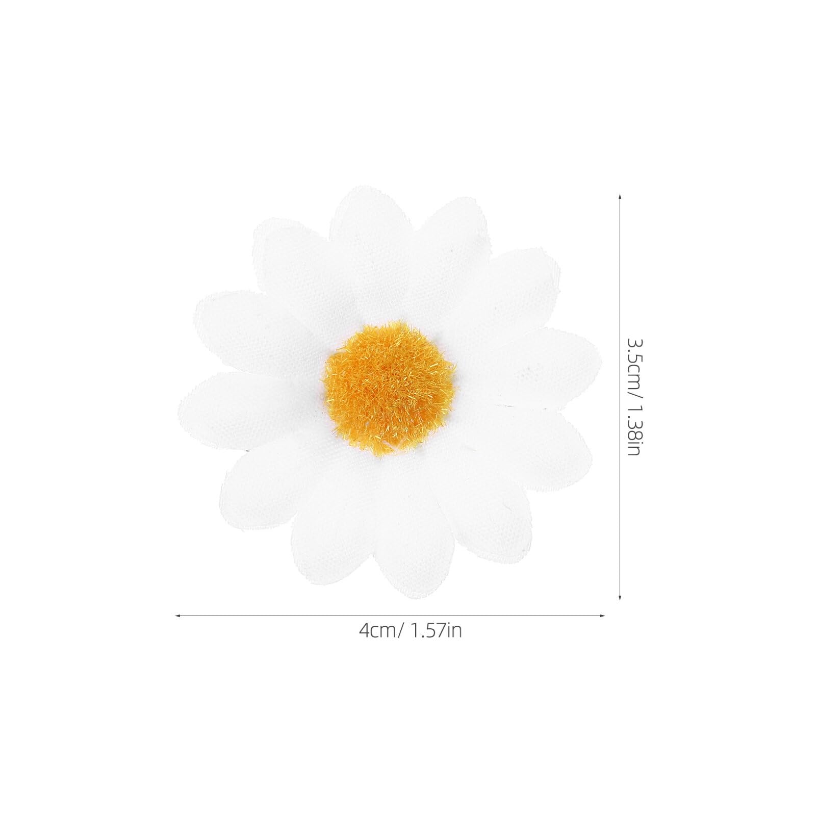 Lurrose Daisy & Sunflower Hair Clips for Women - 10PCS Floral Hair Accessories for Bridal, Wedding, Teens, Girls - Beach Hair Clips for Summer, Party, Home Decor (White)