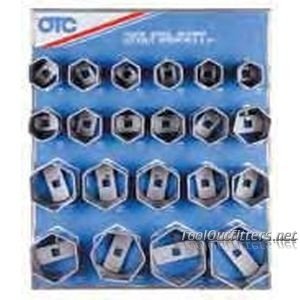 OTC OTC-62908 Truck Wheel Bearing Locknut Socket Set - Professional Heavy Duty Axle Nut Tool for Chevy, Ford, Dodge - Perfect for Auto Repair Shops & DIY Mechanics
