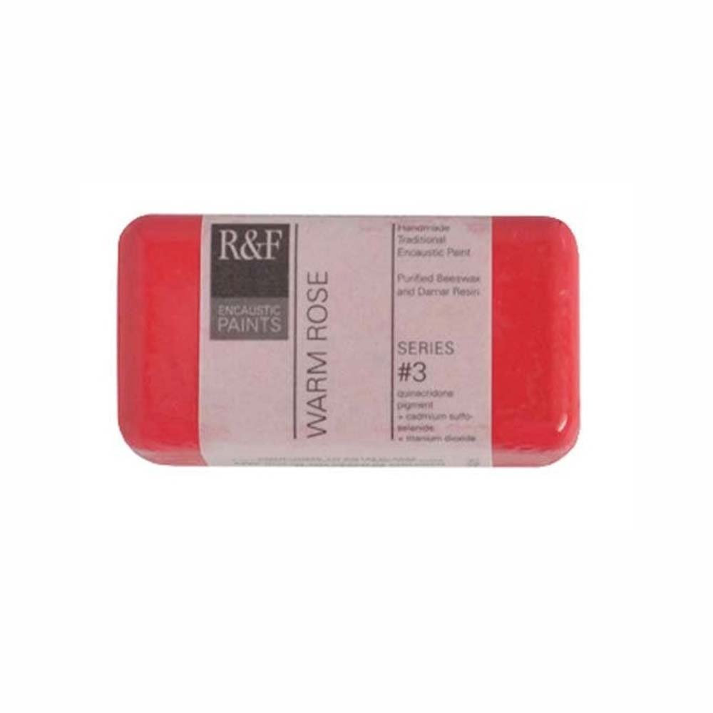 Premium R&F Encaustic Paint - 40ml Warm Rose Beeswax Art Medium for Encaustic Painting, Mixed Media & DIY Art Projects - Perfect for Canvas, Wood & Paper Creations